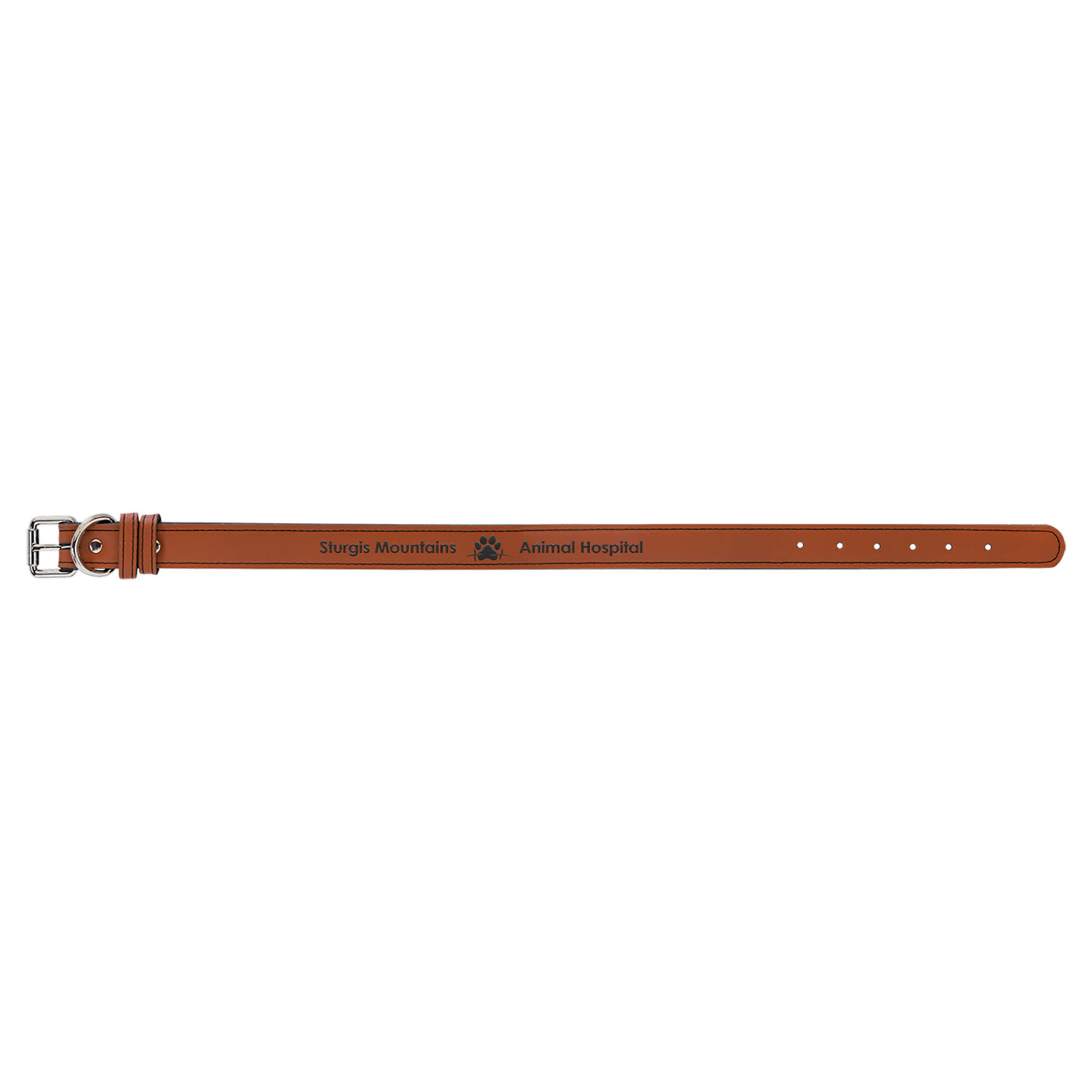 Extra Large 27" x 1.25" Rawhide Leatherette Dog Collar