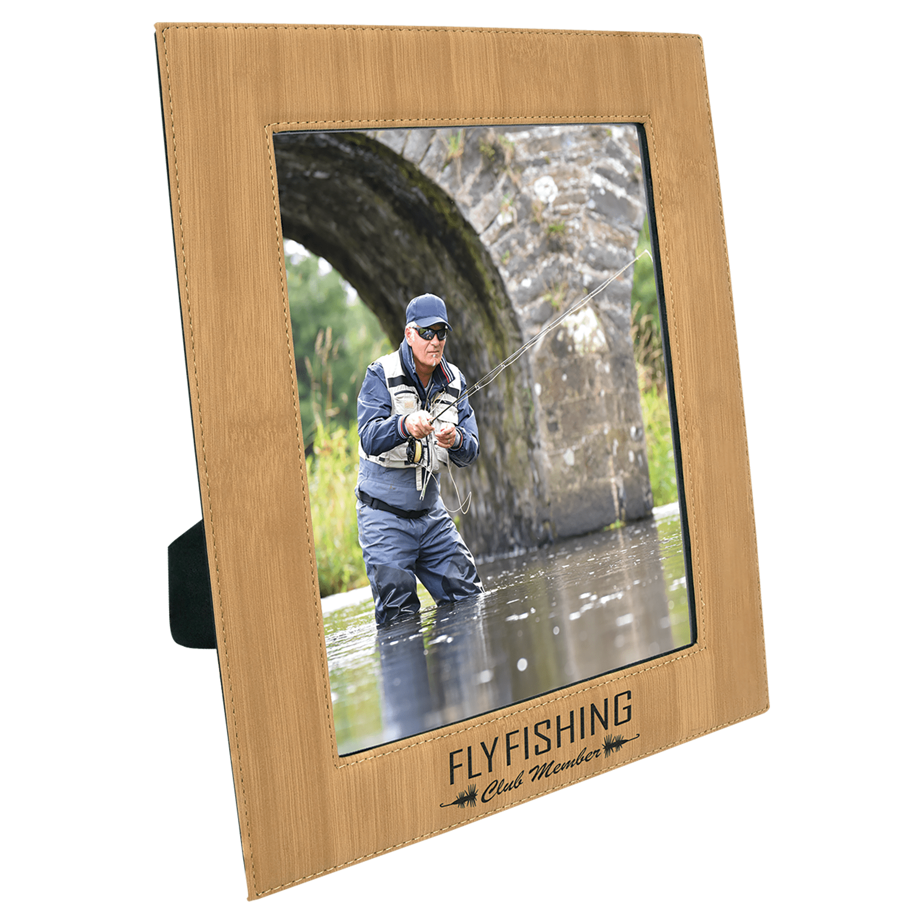 8" x 10" Bamboo Leatherette Photo Frame