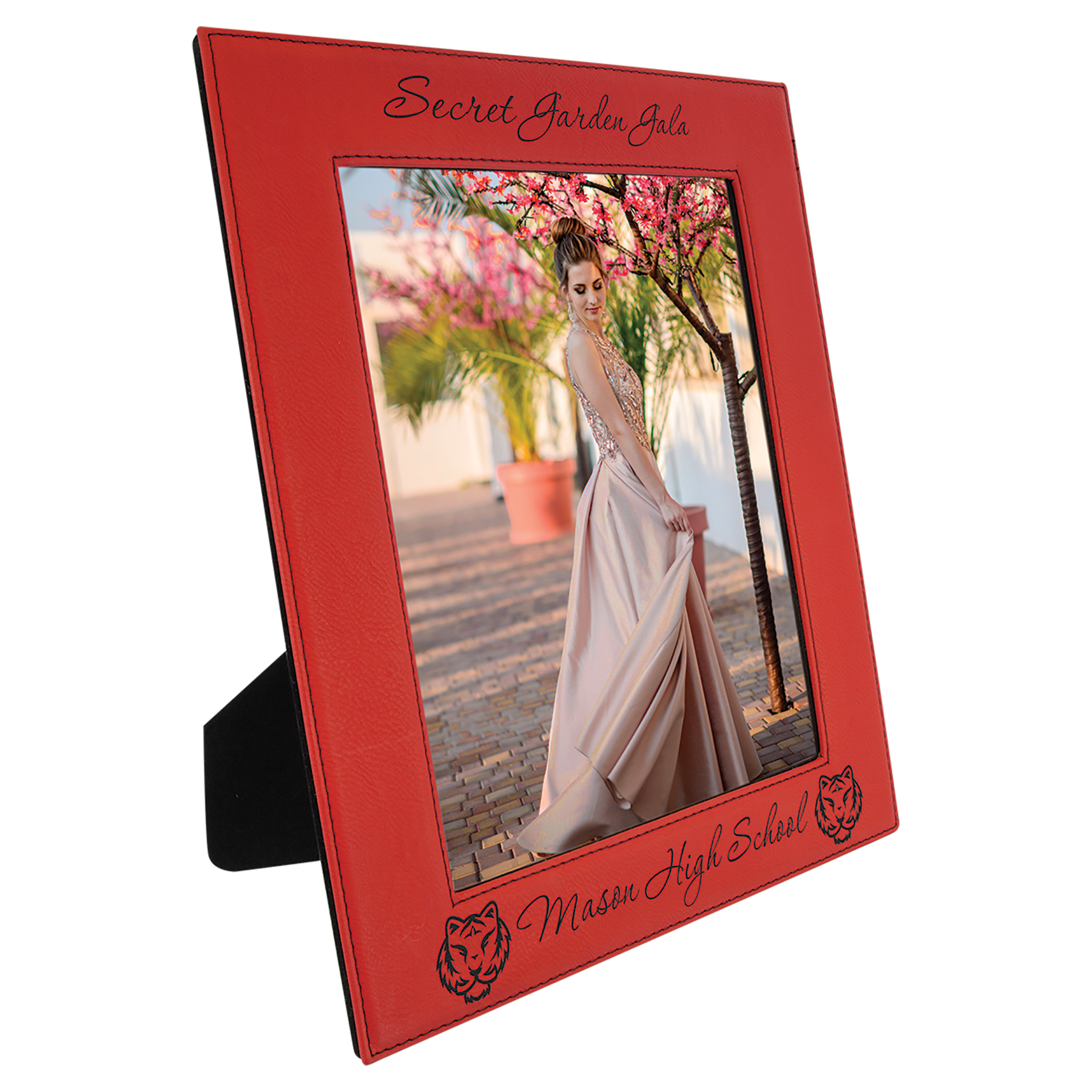 8" x 10" Red Leatherette Photo Frame