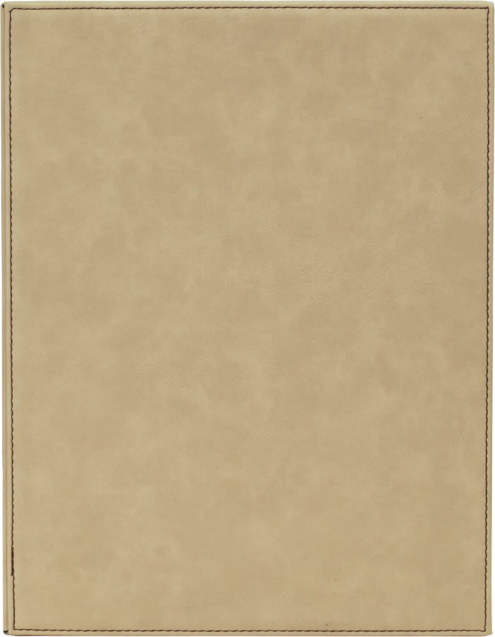 9" x 12" Light Brown Leatherette Plaque