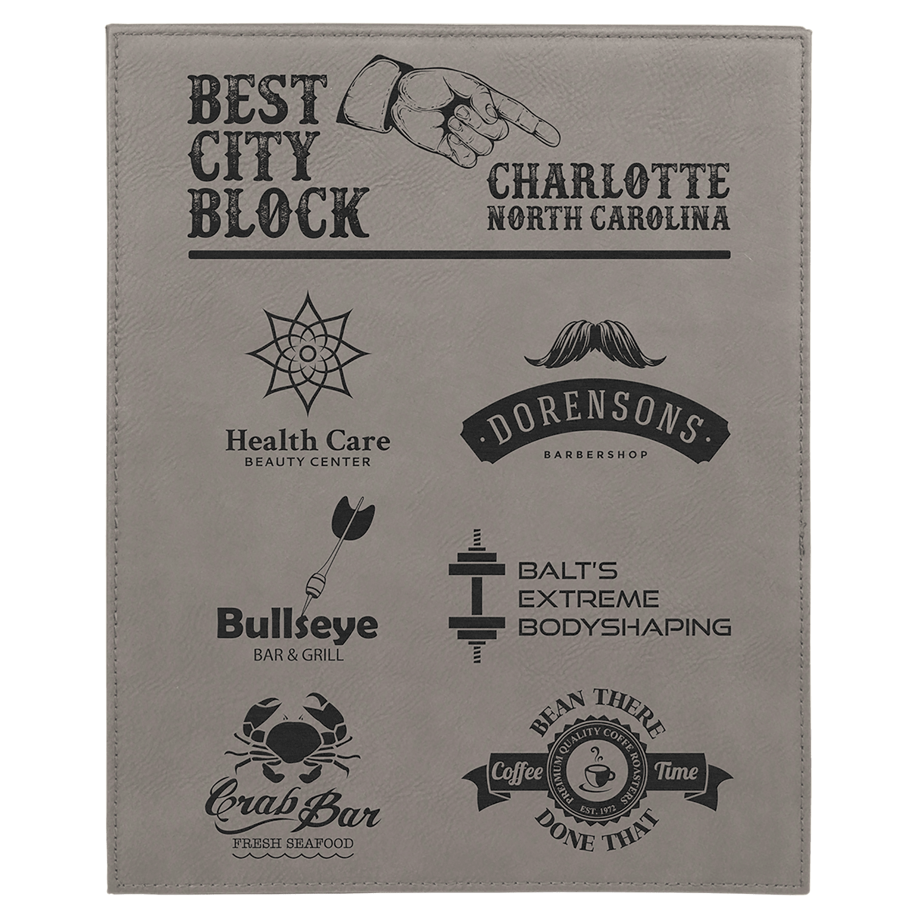 Leatherette Plaque - PL01
