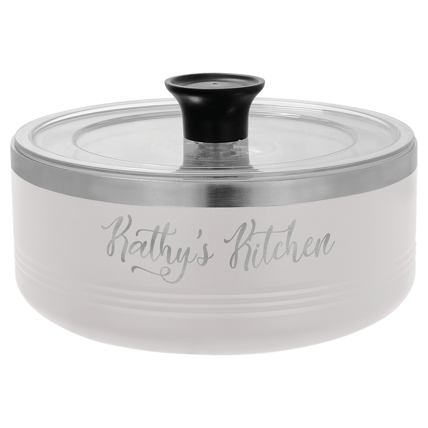Polar Camel White 1.25 Quart Serving Bowl with Lid