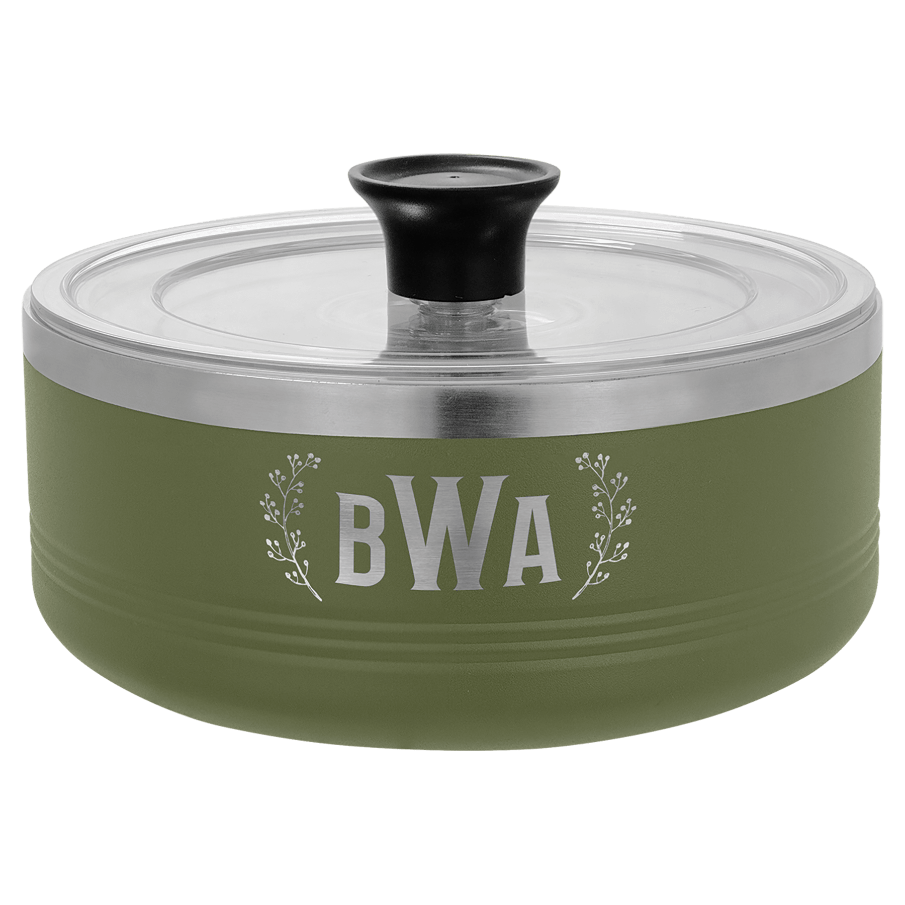 Polar Camel Olive Green 1.25 Quart Serving Bowl with Lid
