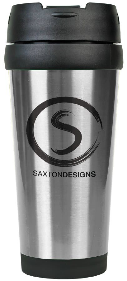 16 oz. Silver Stainless Steel Travel Mug without Handle