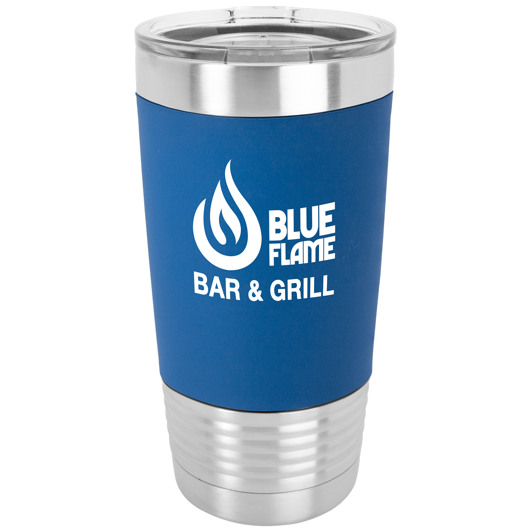 Polar Camel 20 oz. Tumbler with Silicone Grip and Clear Lid