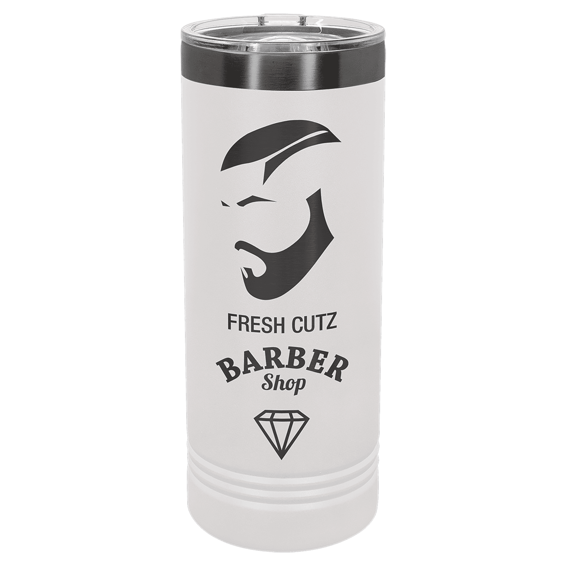 PC 22 oz. White/Ghost Black ION-Plated Skinny Tumbler