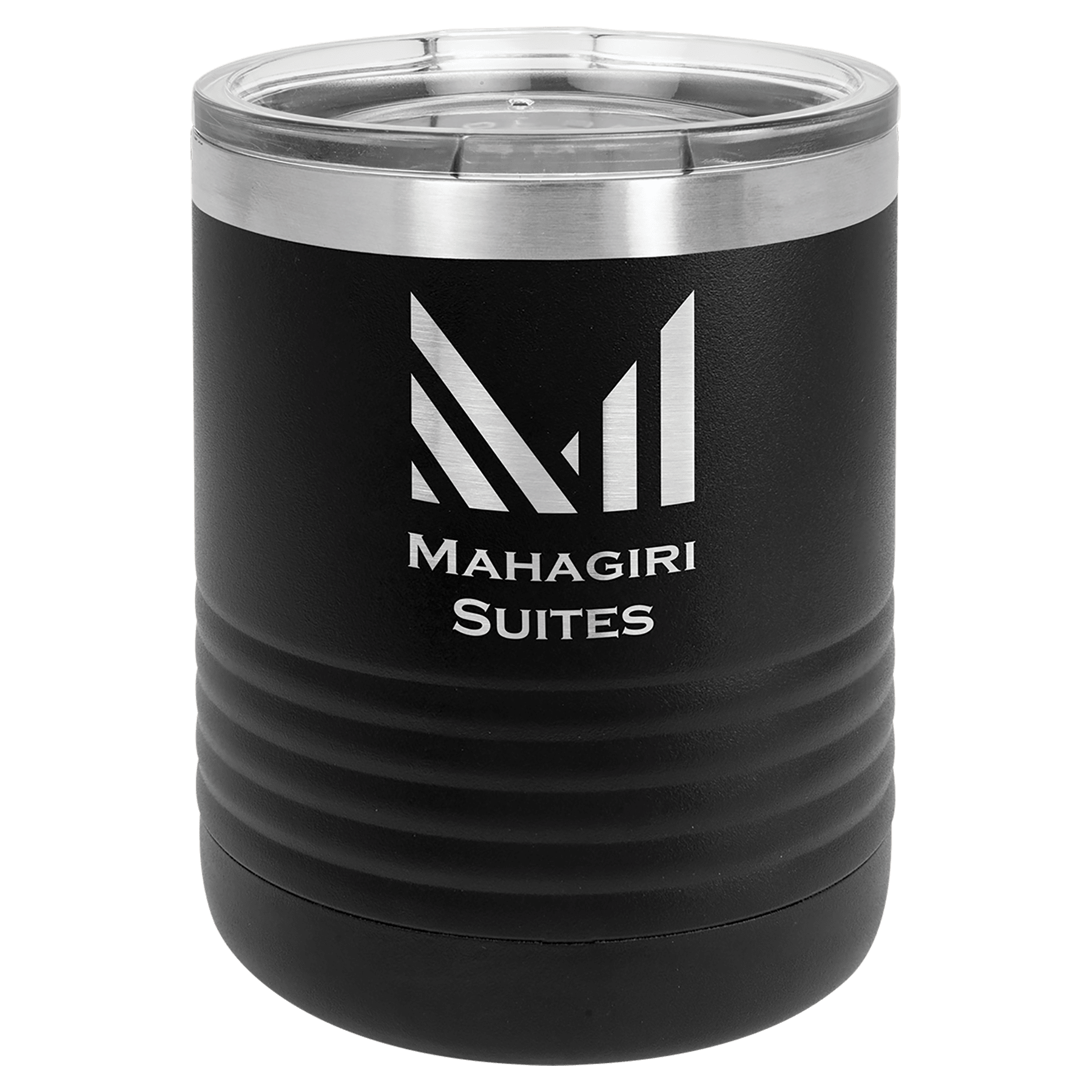PC 10 oz. Black Vacuum Insulated Ringneck Tumbler w/ Lid