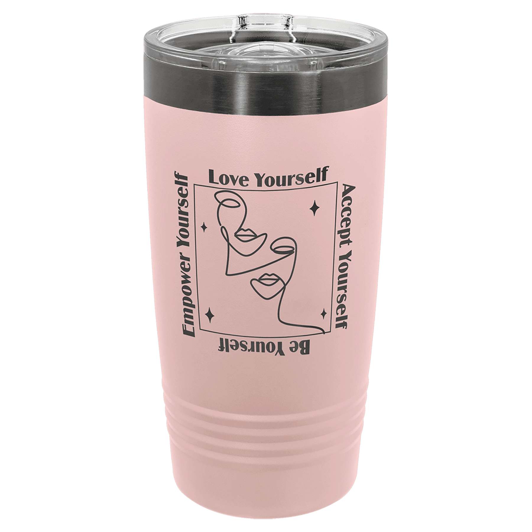 PC 20 oz. Blush/Ghost Black ION-Plated Ringneck Tumbler