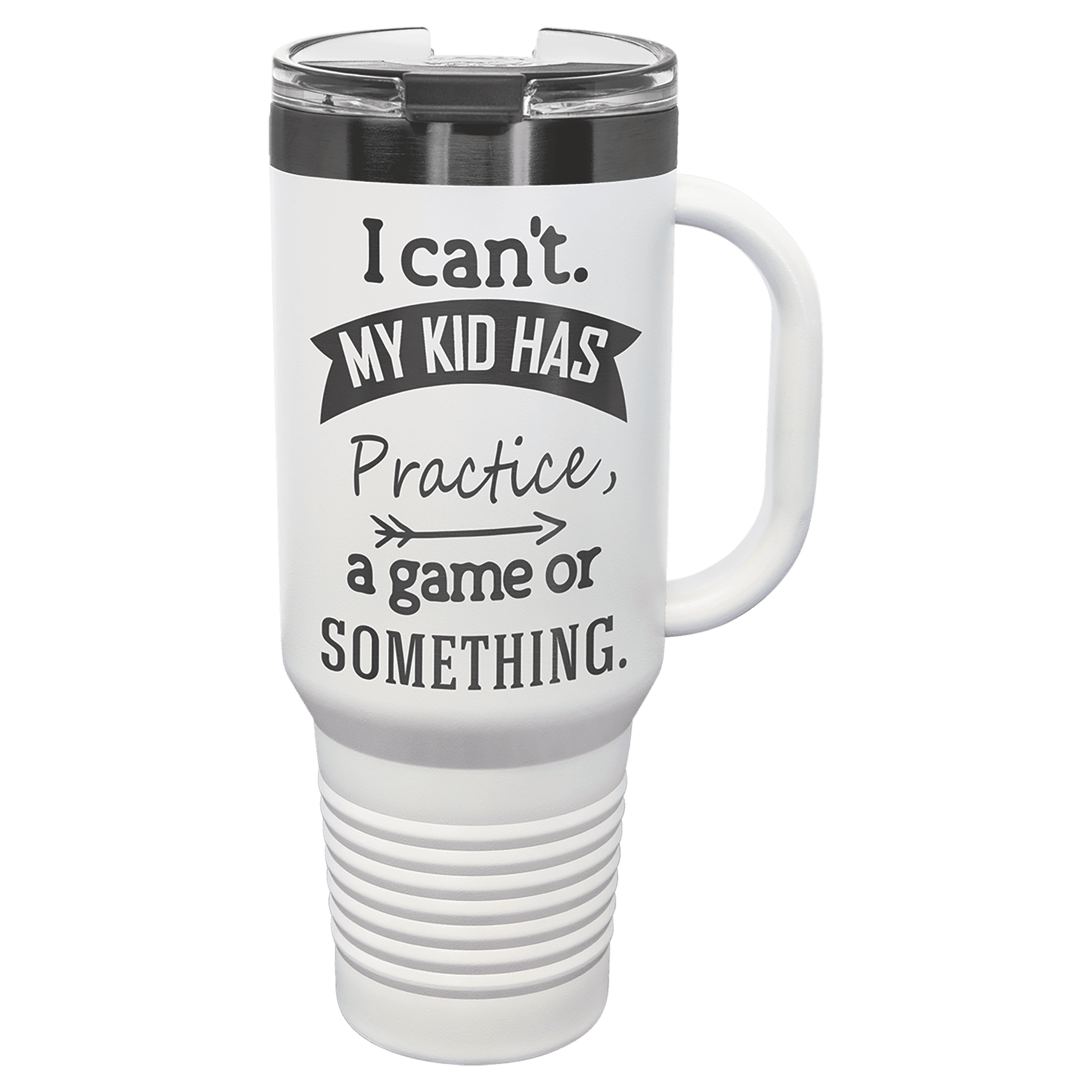 PC 40 oz. White/Ghost Black ION-Plated Travel Mug