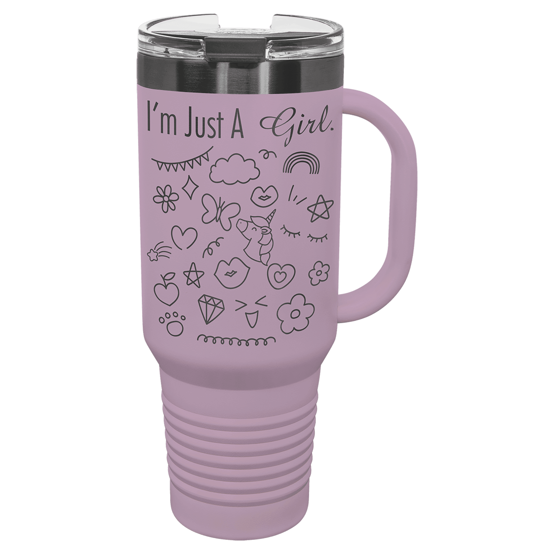 PC 40 oz. Moody Lilac/Ghost Black ION-Plated Travel Mug