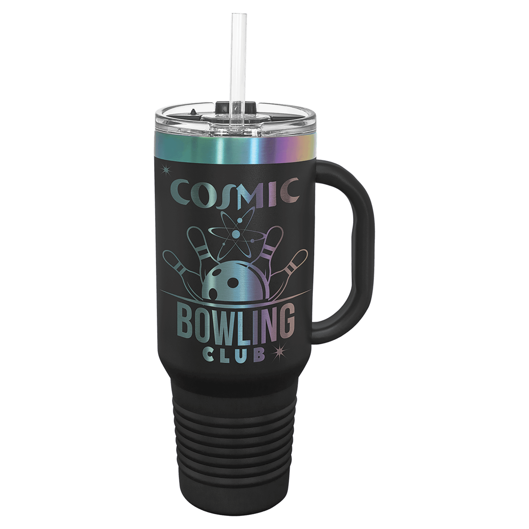PC 40 oz. Black/Prism ION-Plated Travel Mug