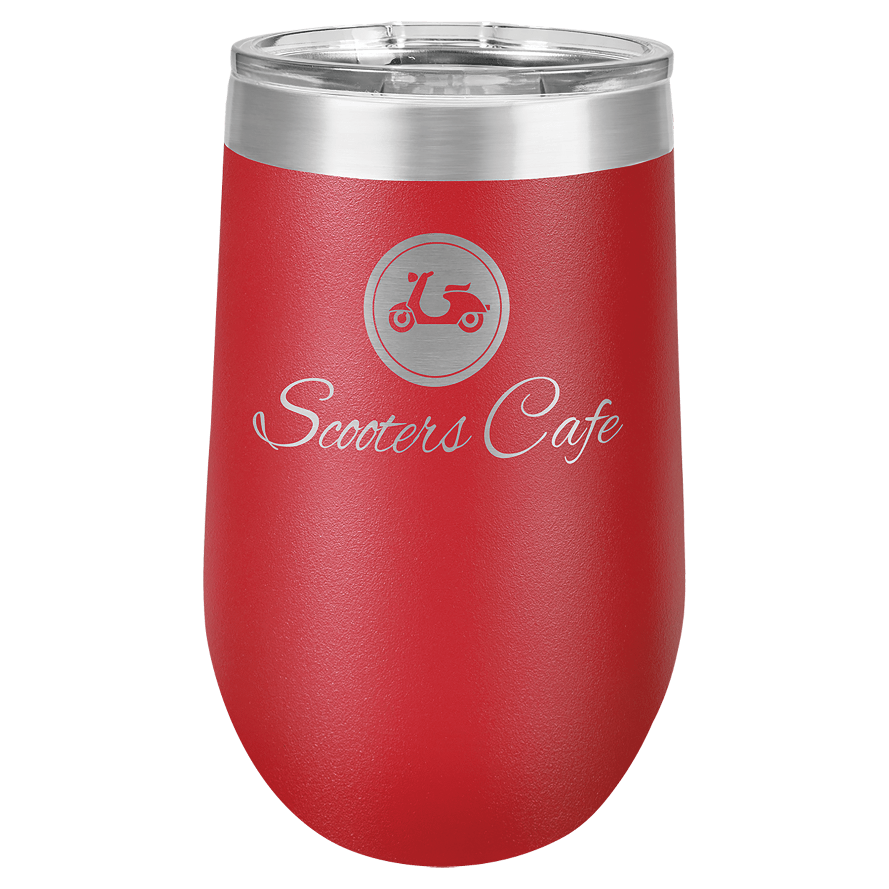 Polar Camel 16 oz. Red Stemless Tumbler