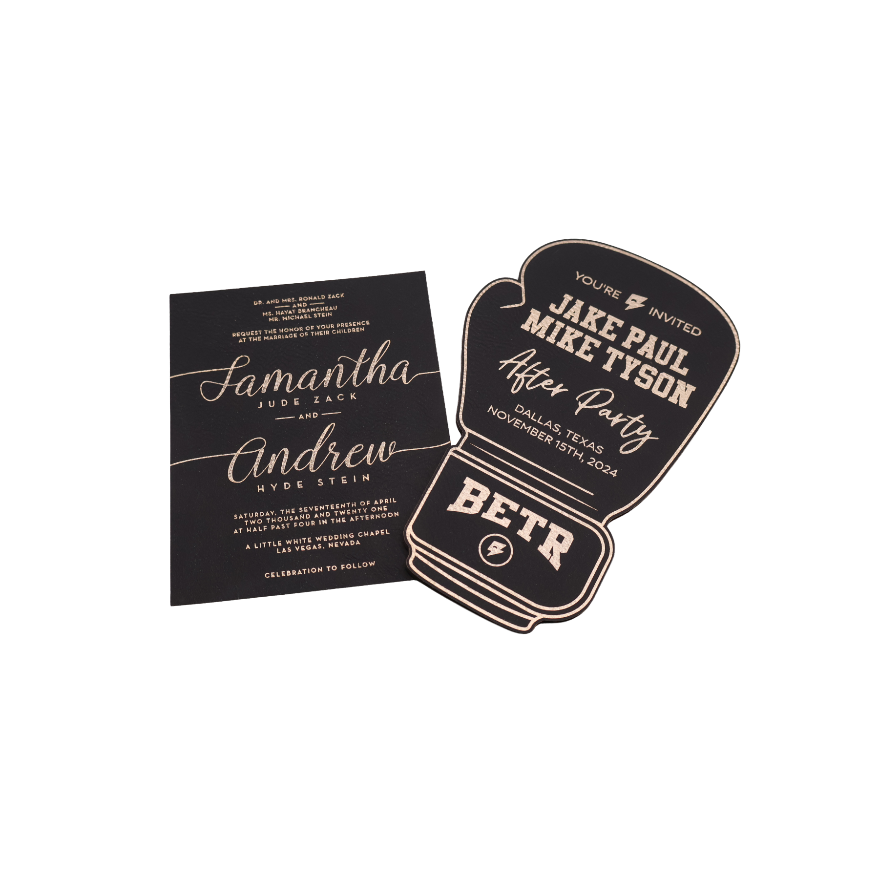 Custom Leatherette Invitation - NVX01