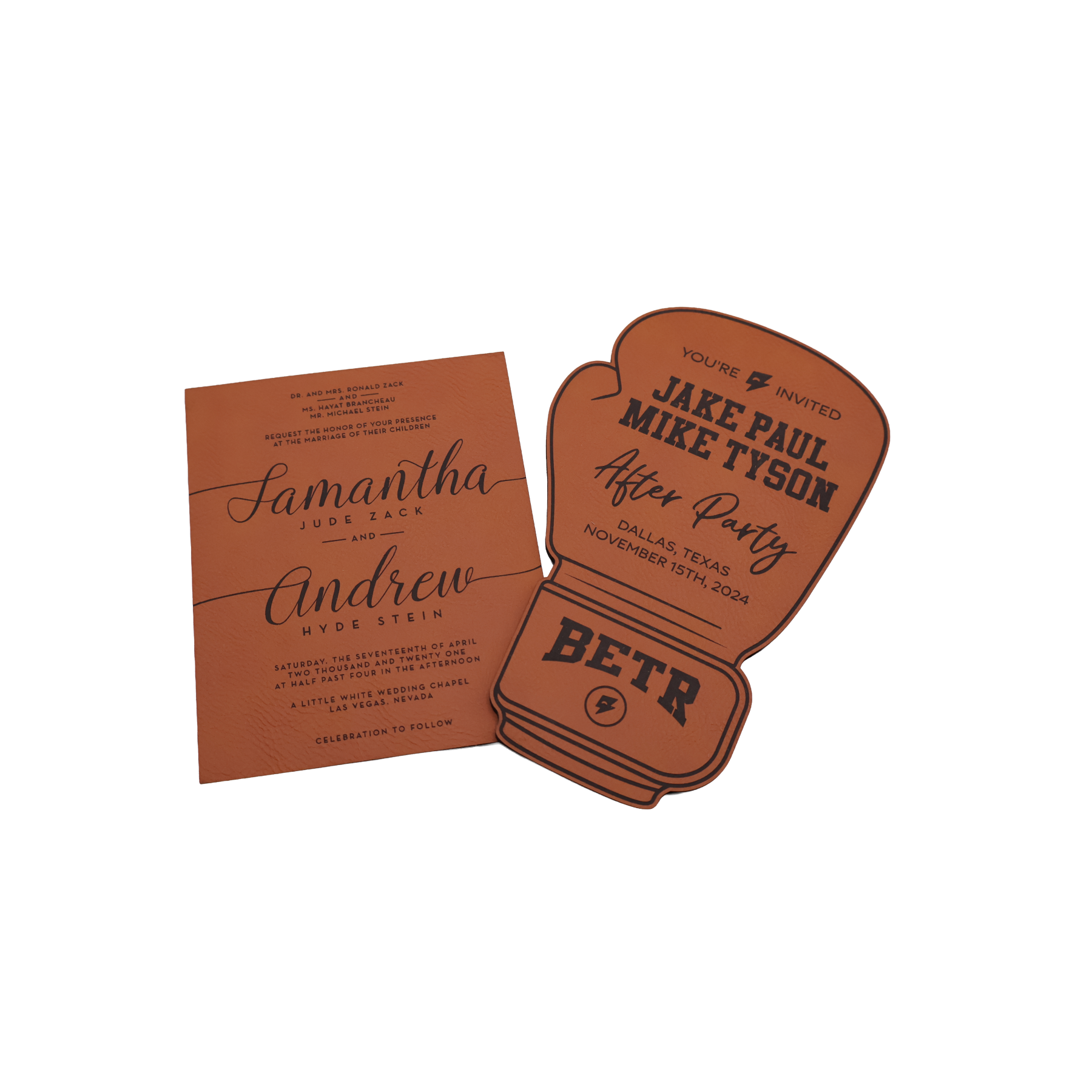 Custom Leatherette Invitation - NVX01