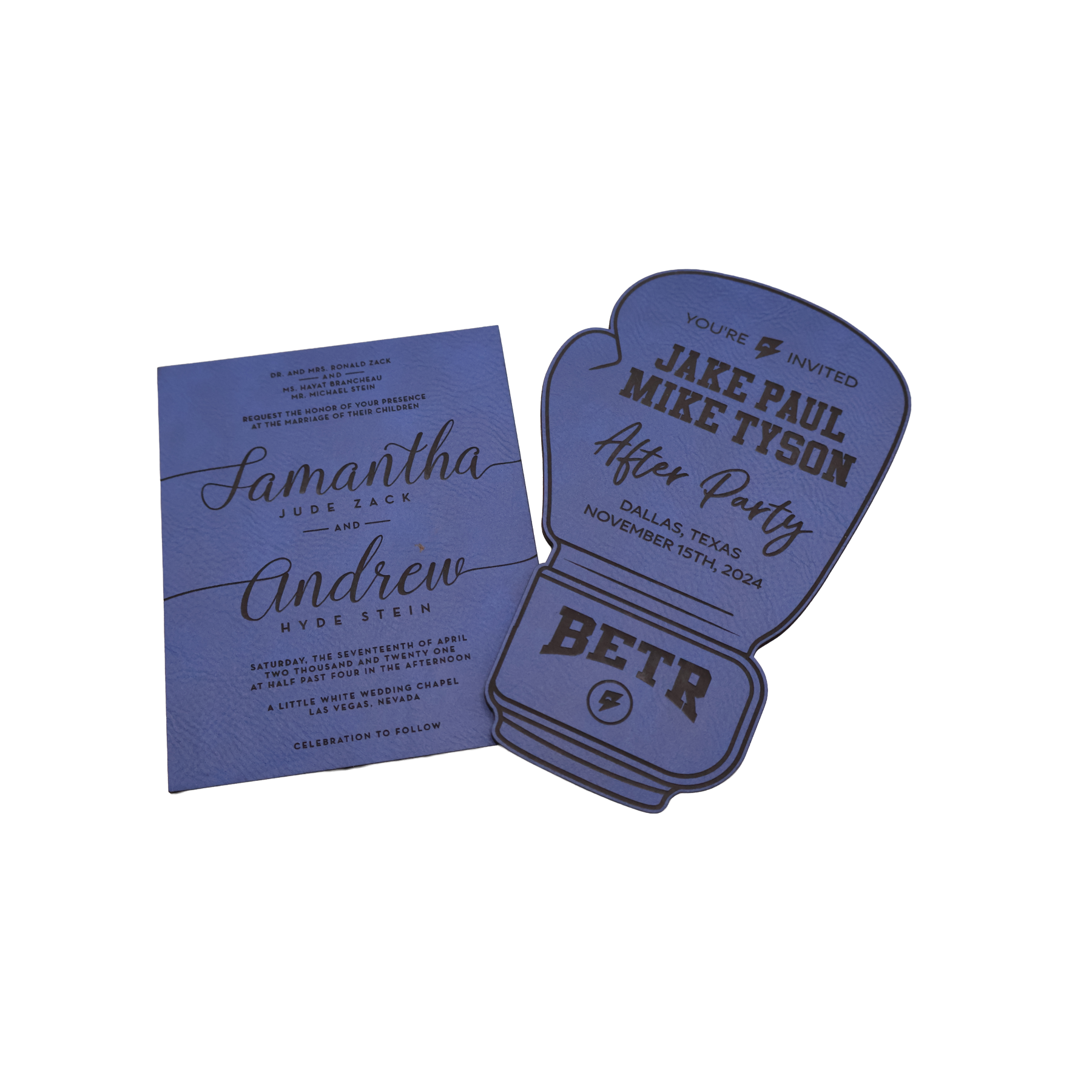 Custom Leatherette Invitation - NVX01