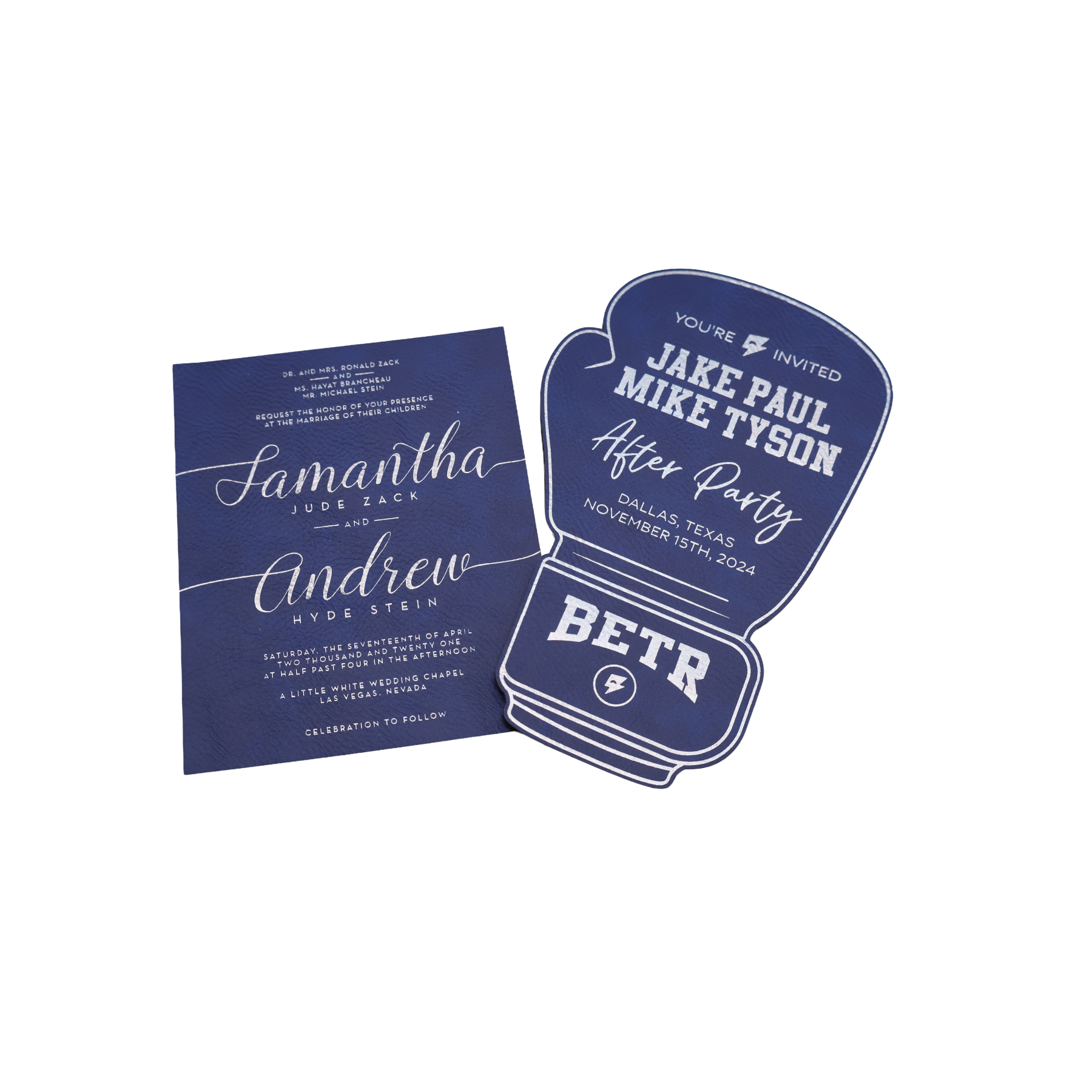 Custom Leatherette Invitation - NVX01