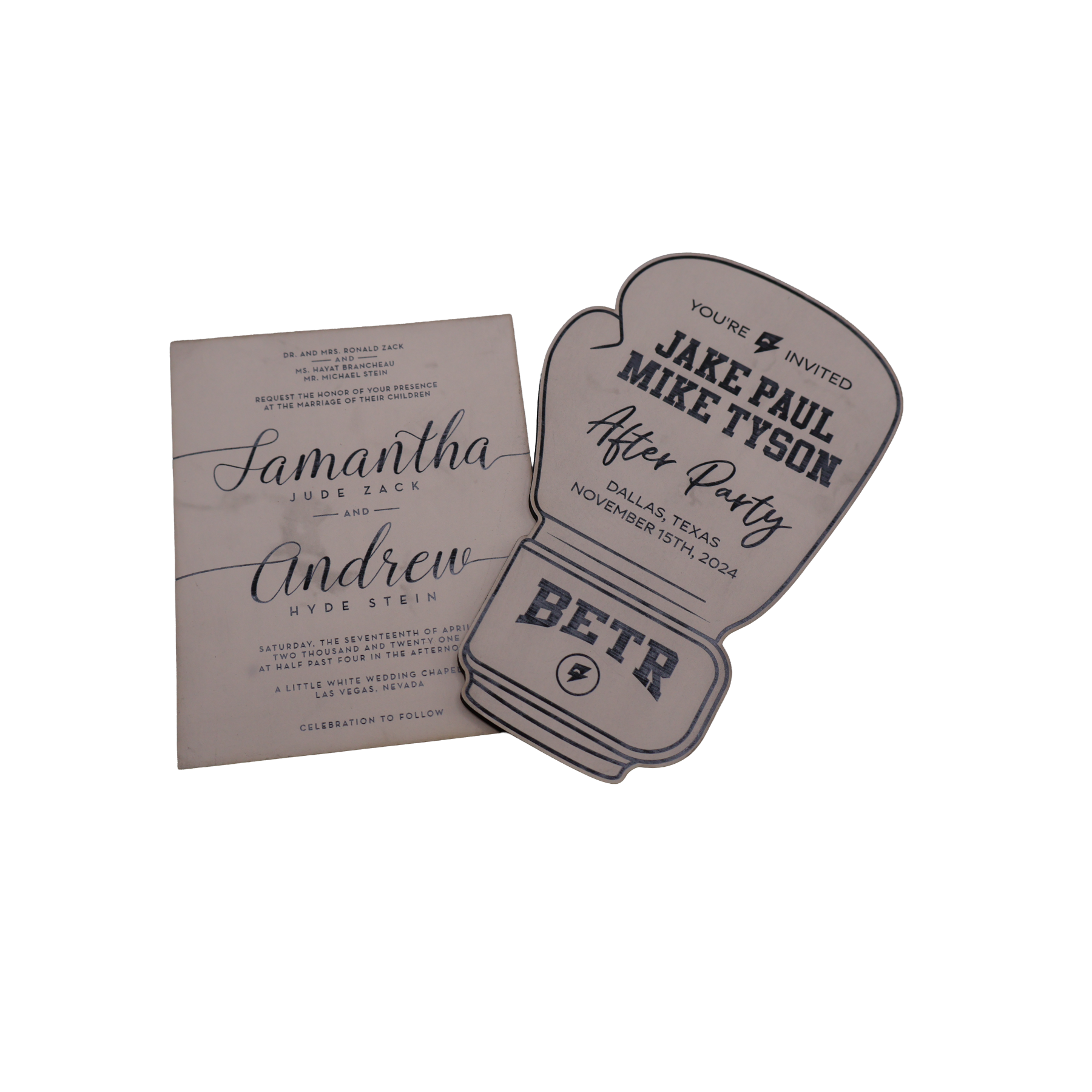 Custom Leatherette Invitation - NVX01