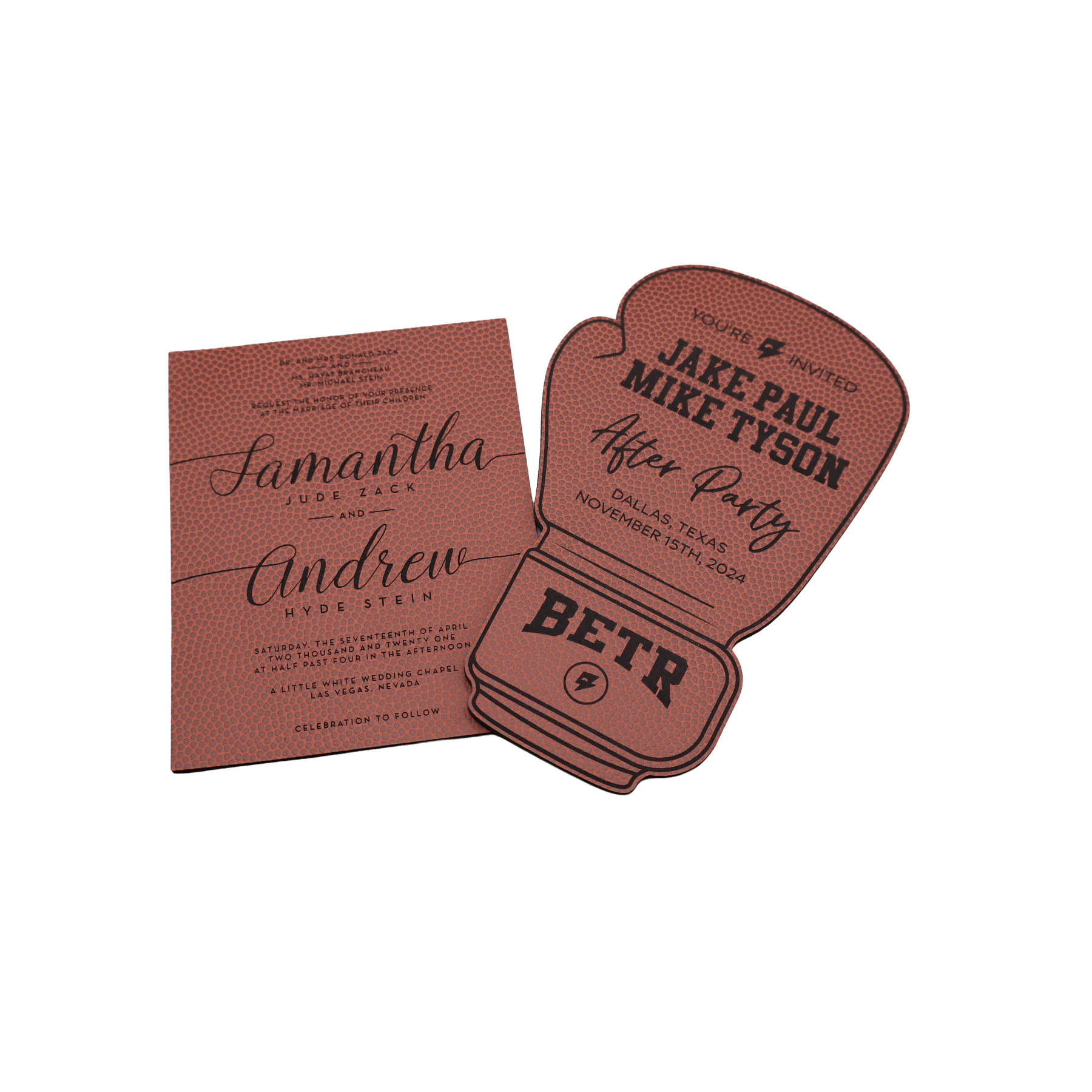 Custom Leatherette Invitation - NVX01