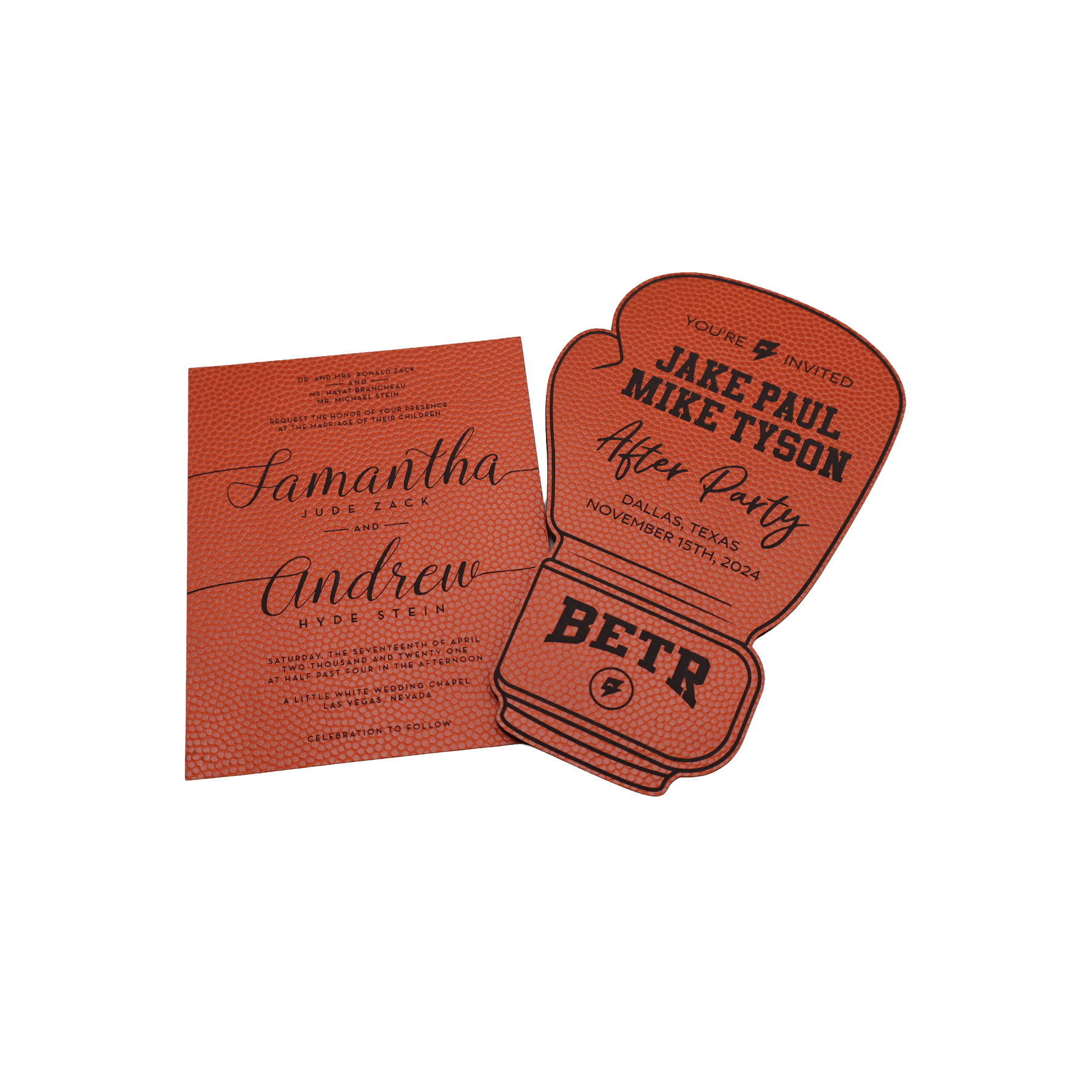 Custom Leatherette Invitation - NVX01
