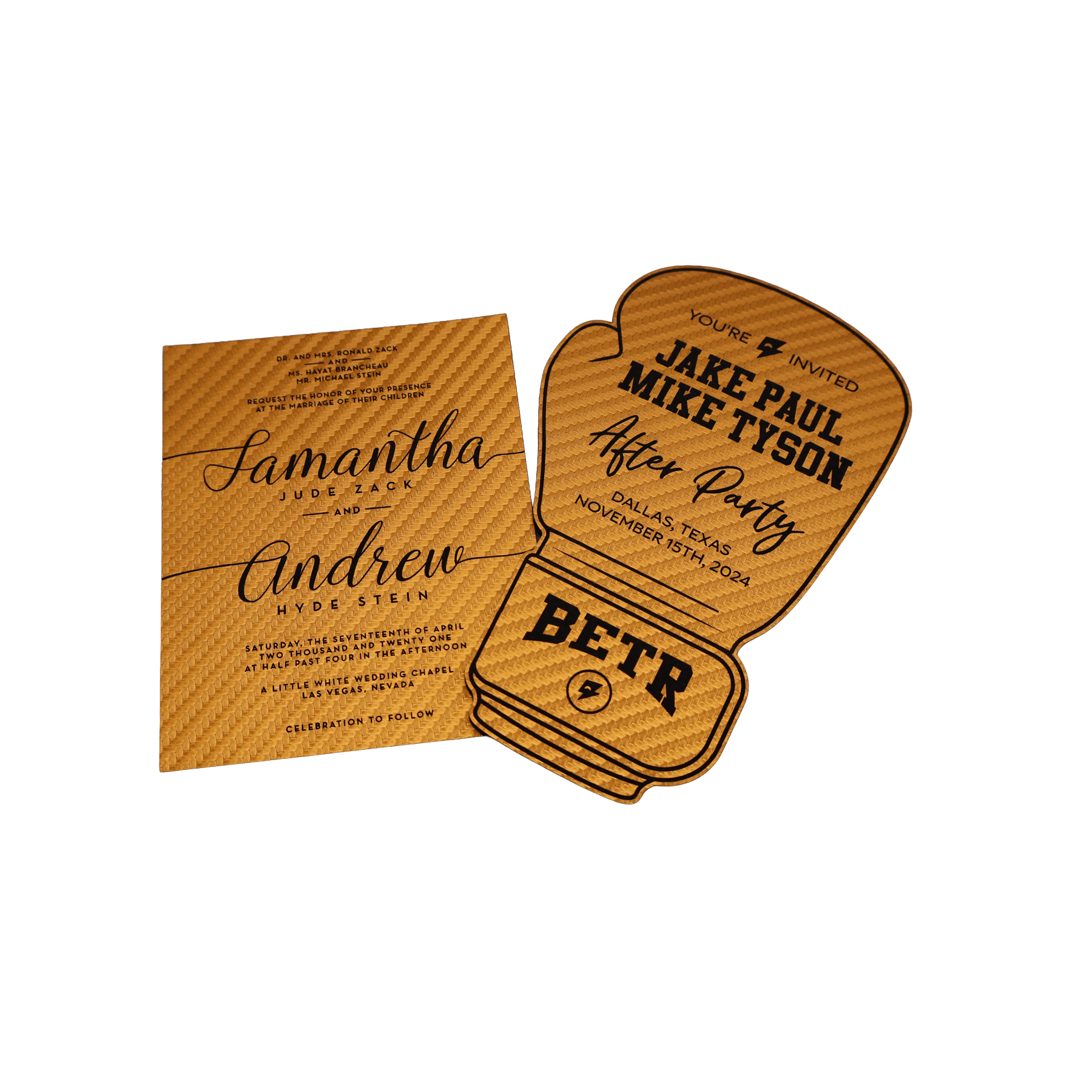 Custom Leatherette Invitation - NVX03