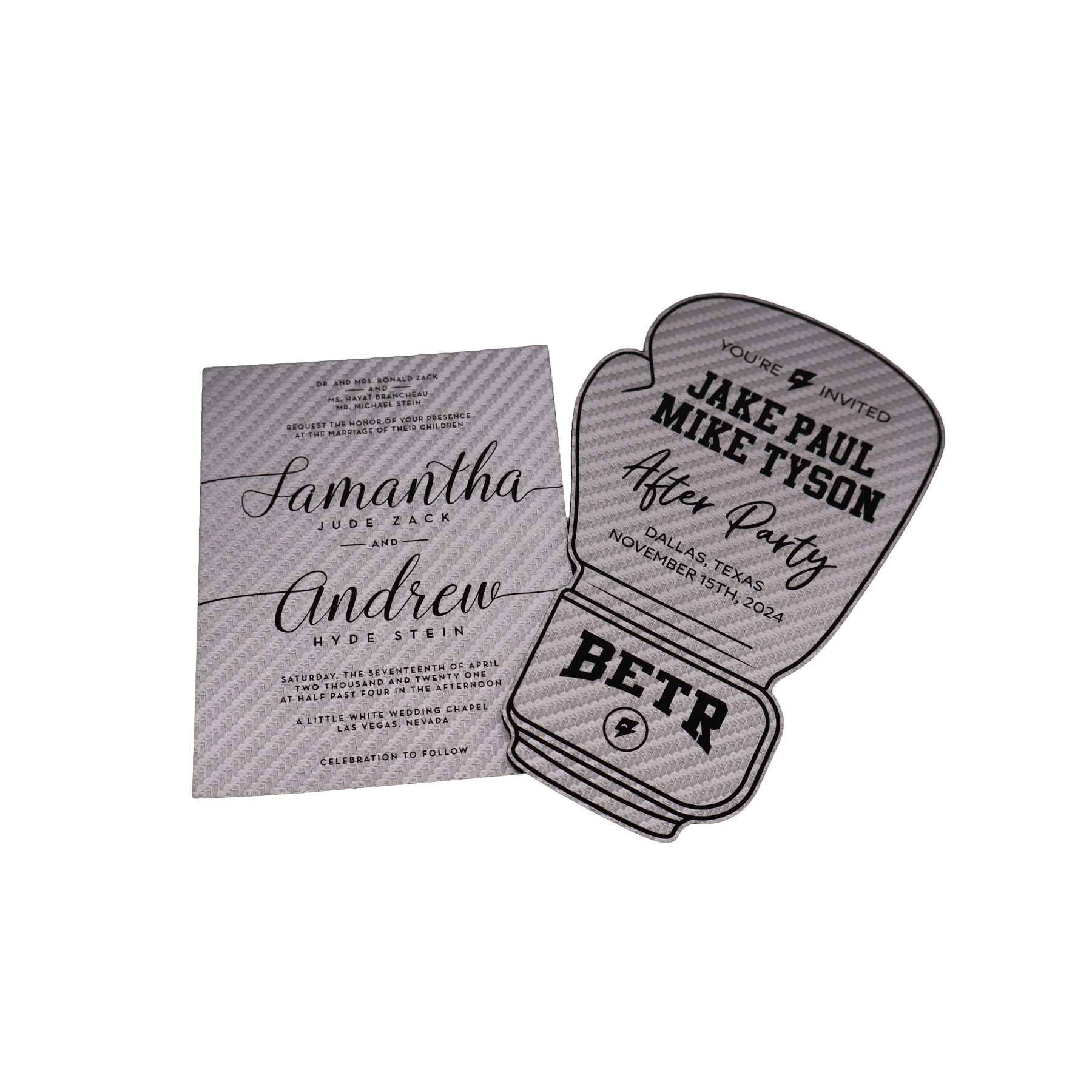 Custom Leatherette Invitation - NVX01