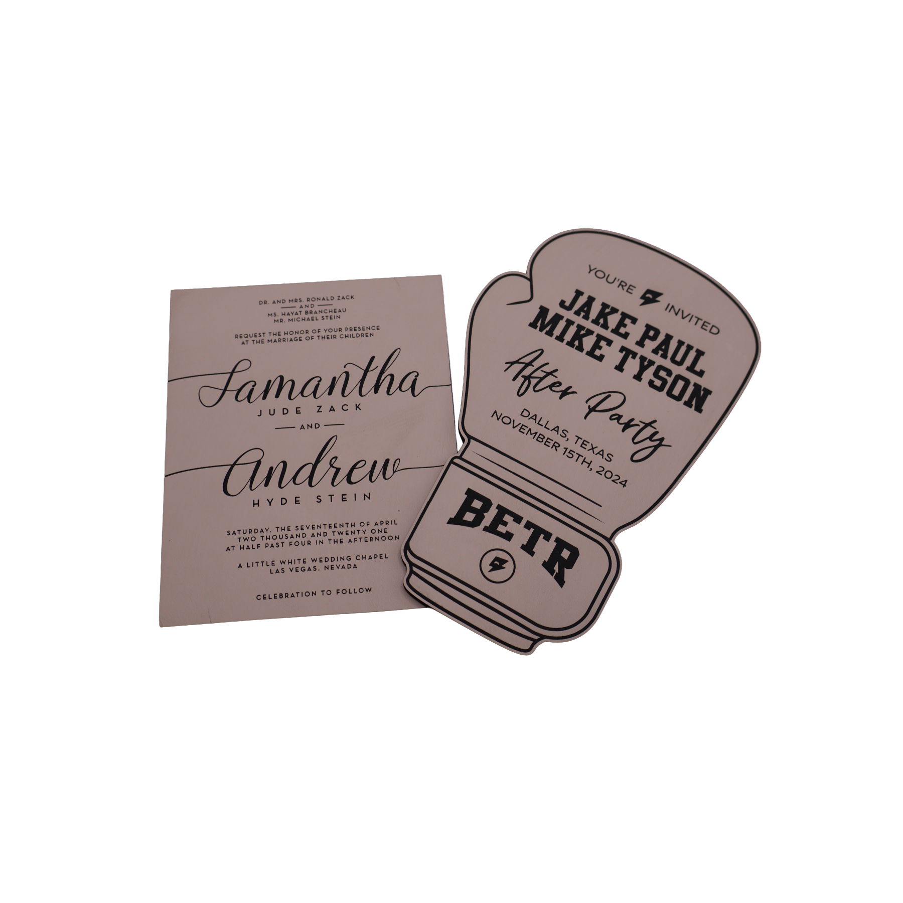 Custom Leatherette Invitation - NVX03