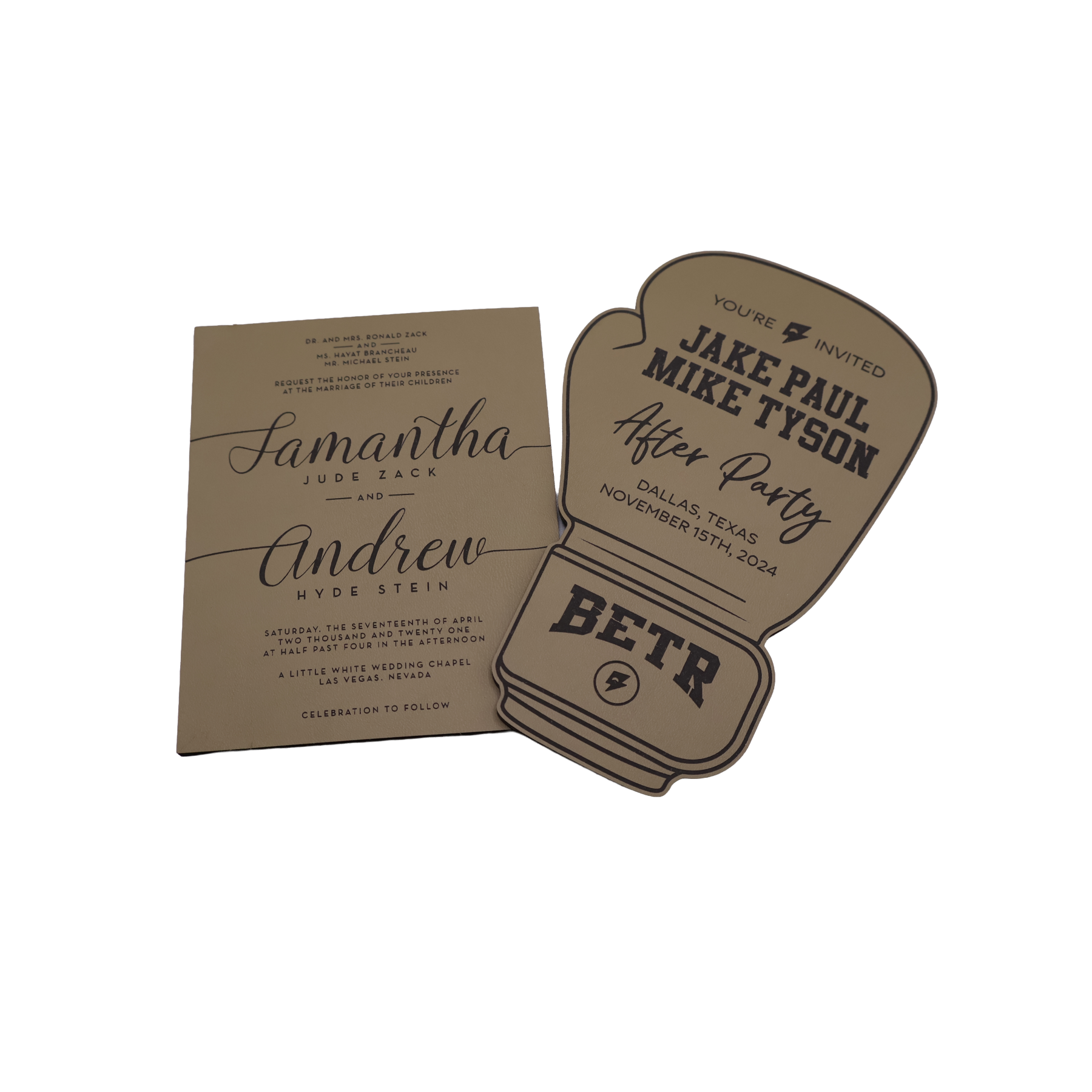 Custom Leatherette Invitation - NVX01