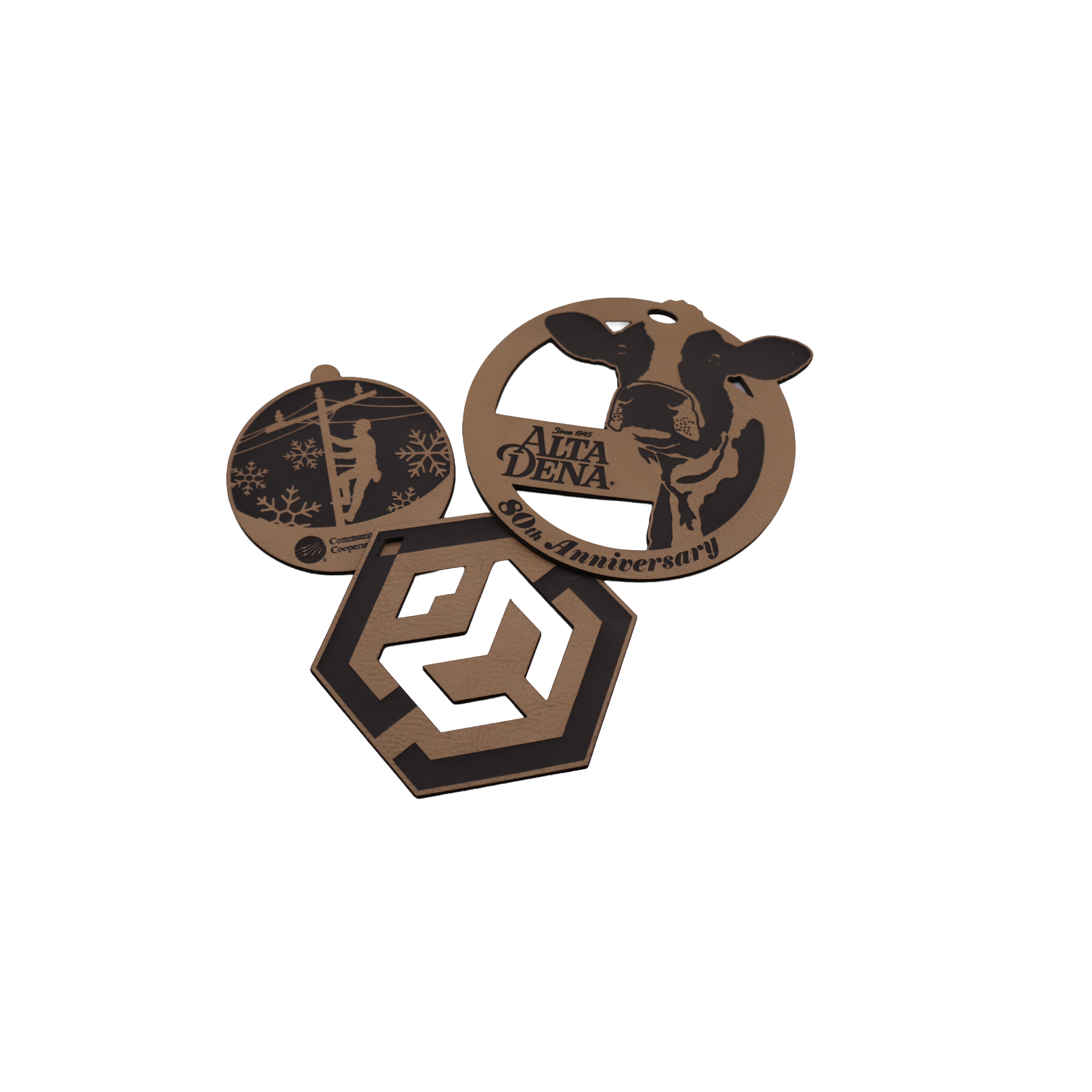 Custom Leatherette Ornament - OLX01