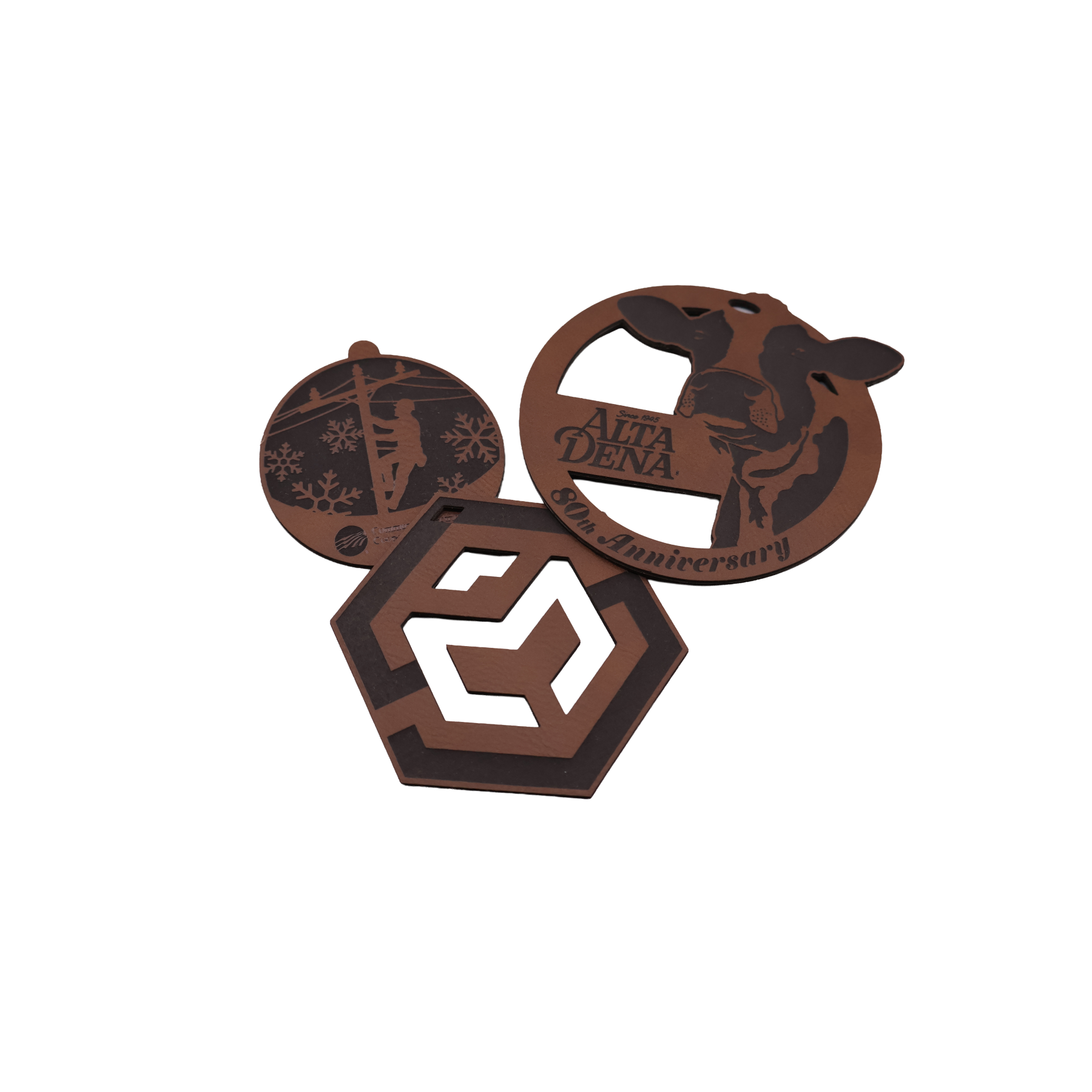 Custom Leatherette Ornament - OLX01