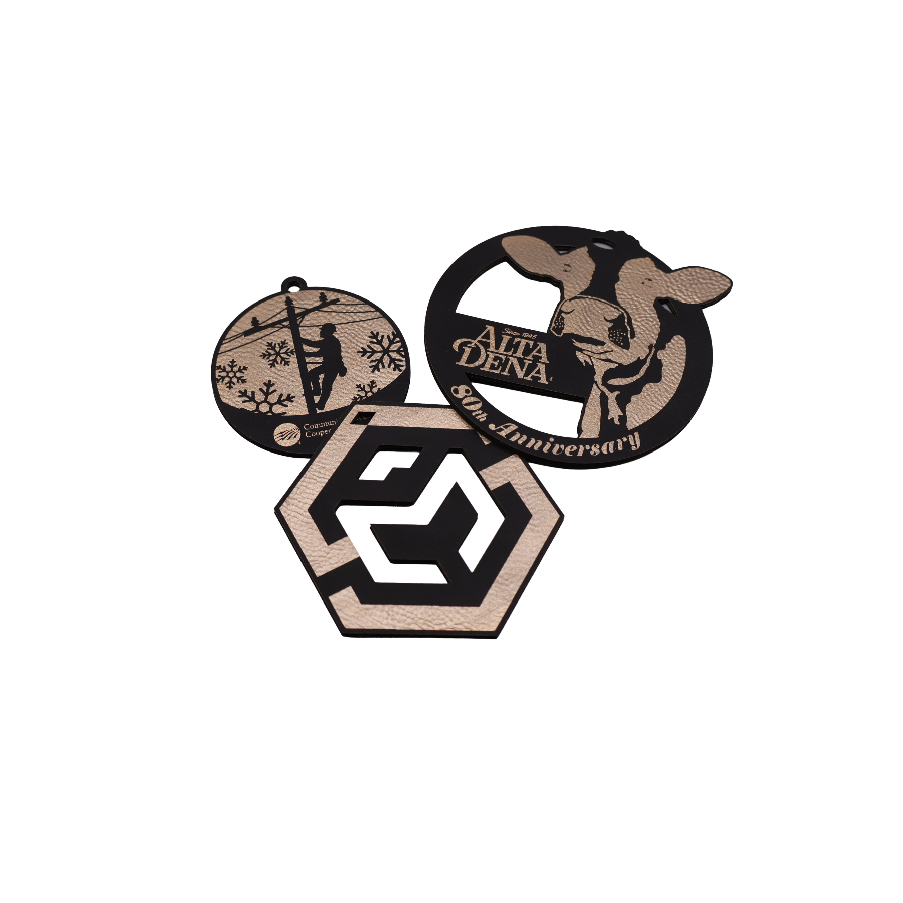 Custom Leatherette Ornament - OLX01
