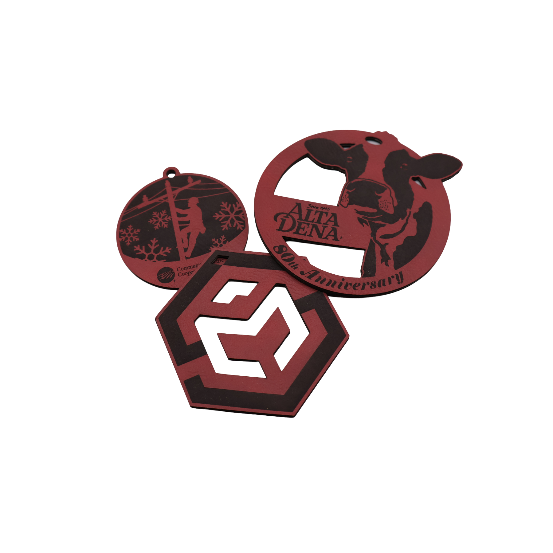 Custom Leatherette Ornament - OLX01