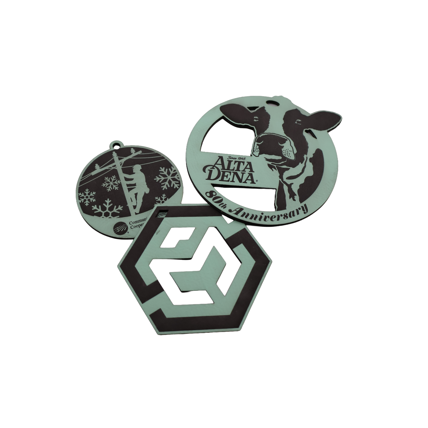 Custom Leatherette Ornament - OLX01