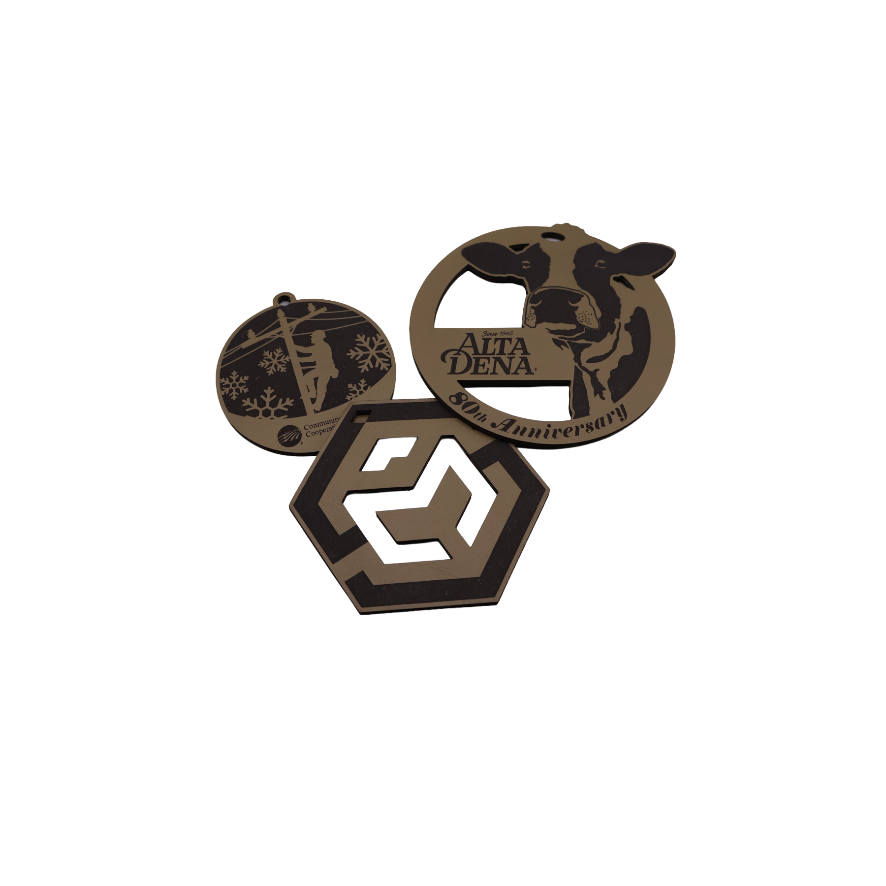 Custom Leatherette Ornament - OLX01