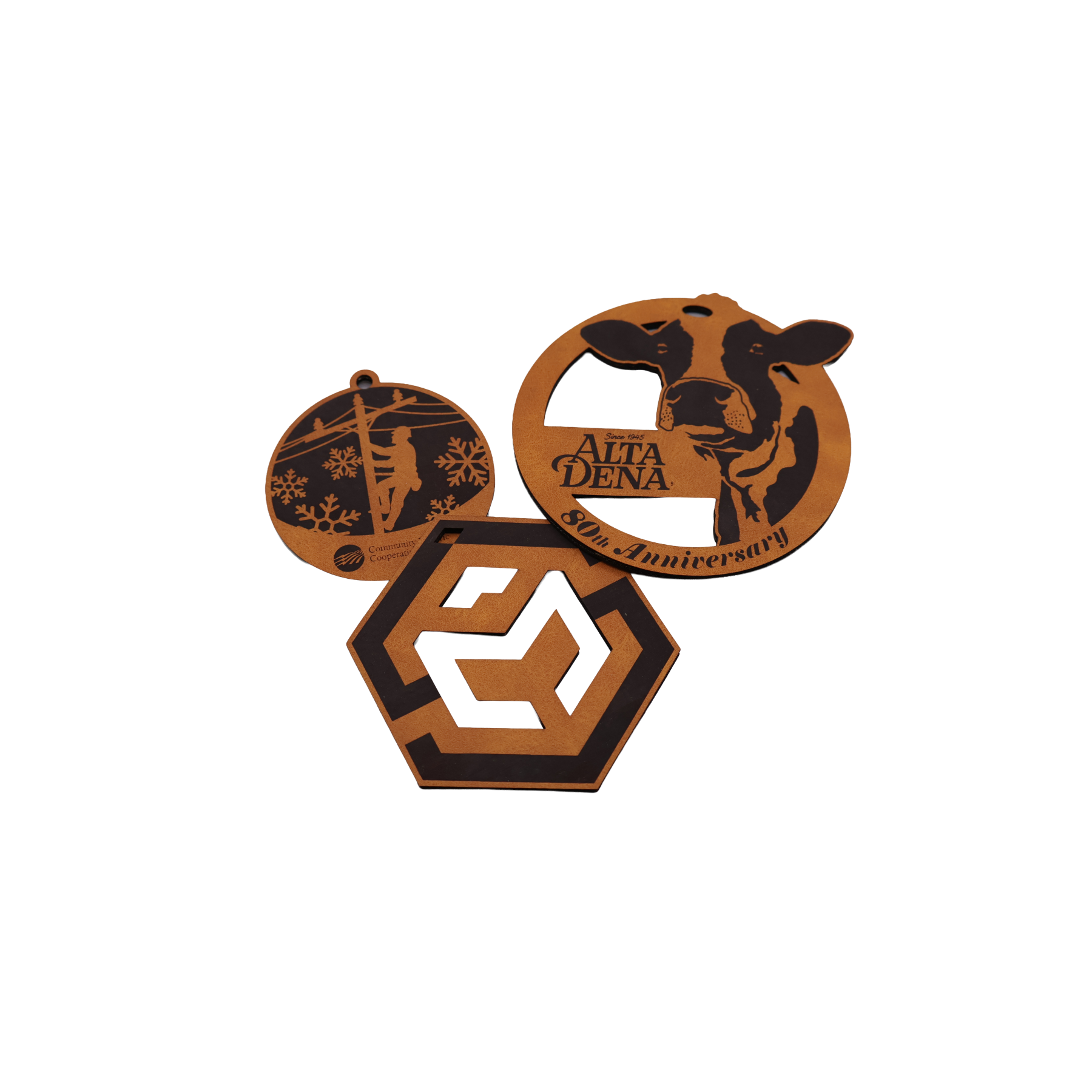 Custom Leatherette Ornament - OLX01