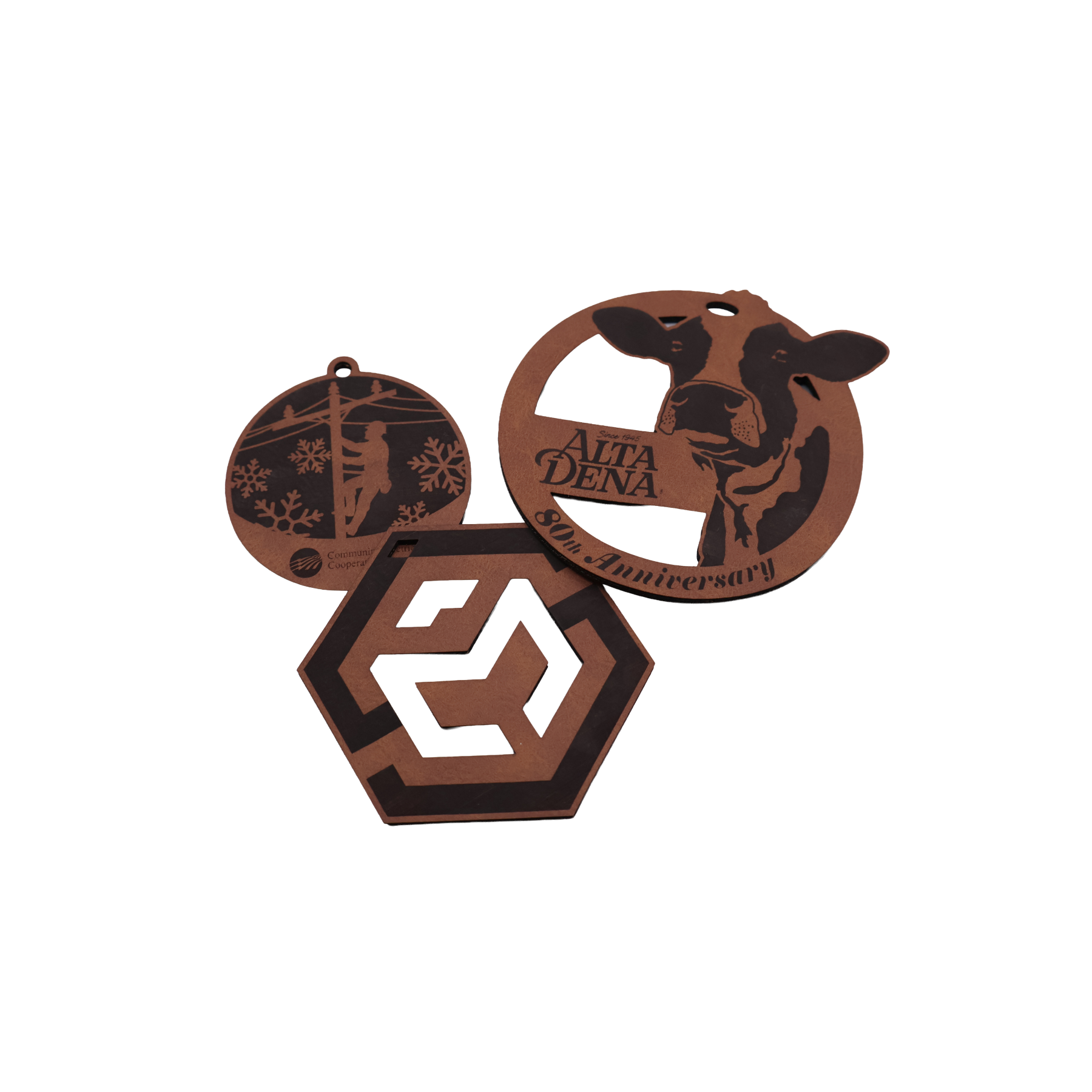 Custom Leatherette Ornament - OLX01