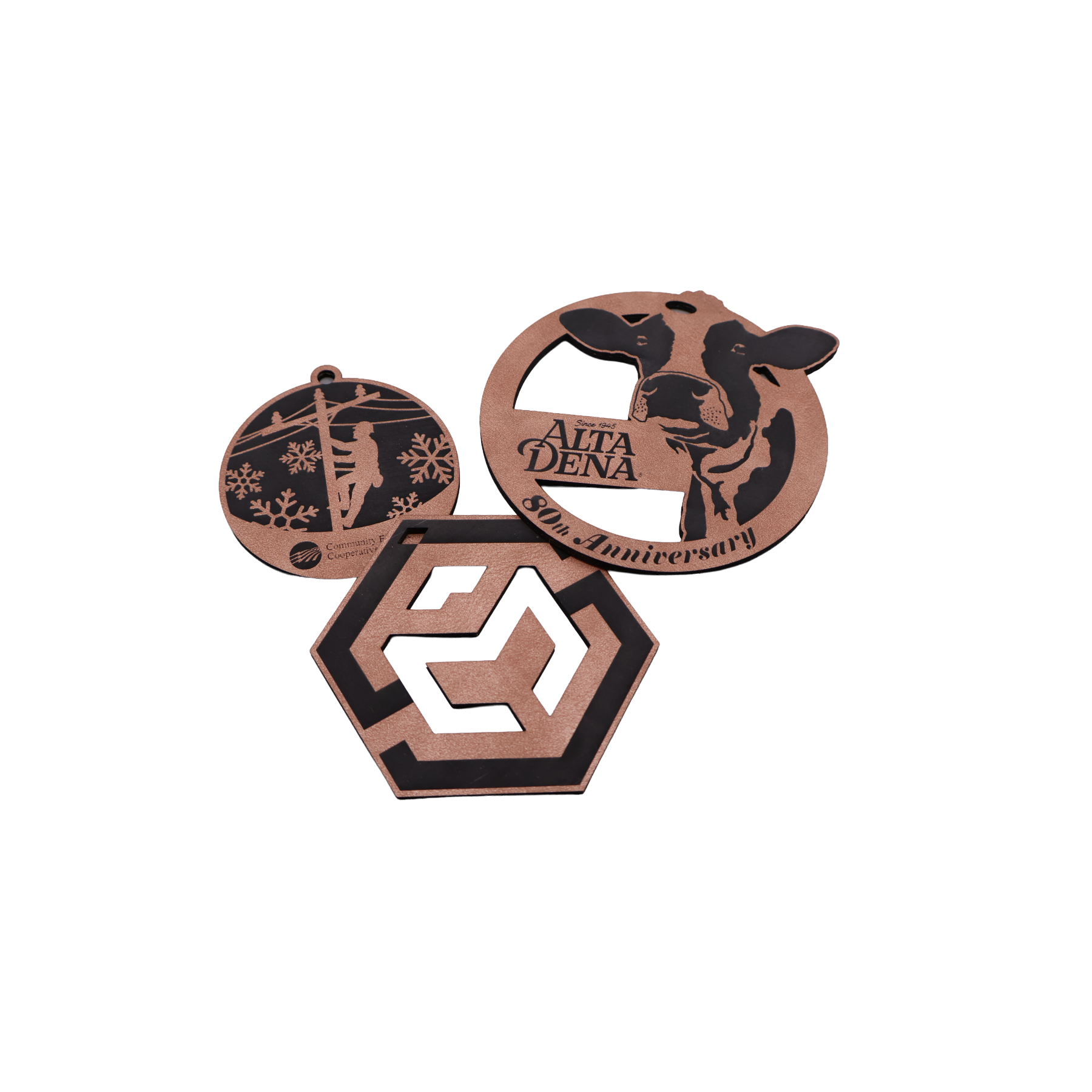 Custom Leatherette Ornament - OLX01