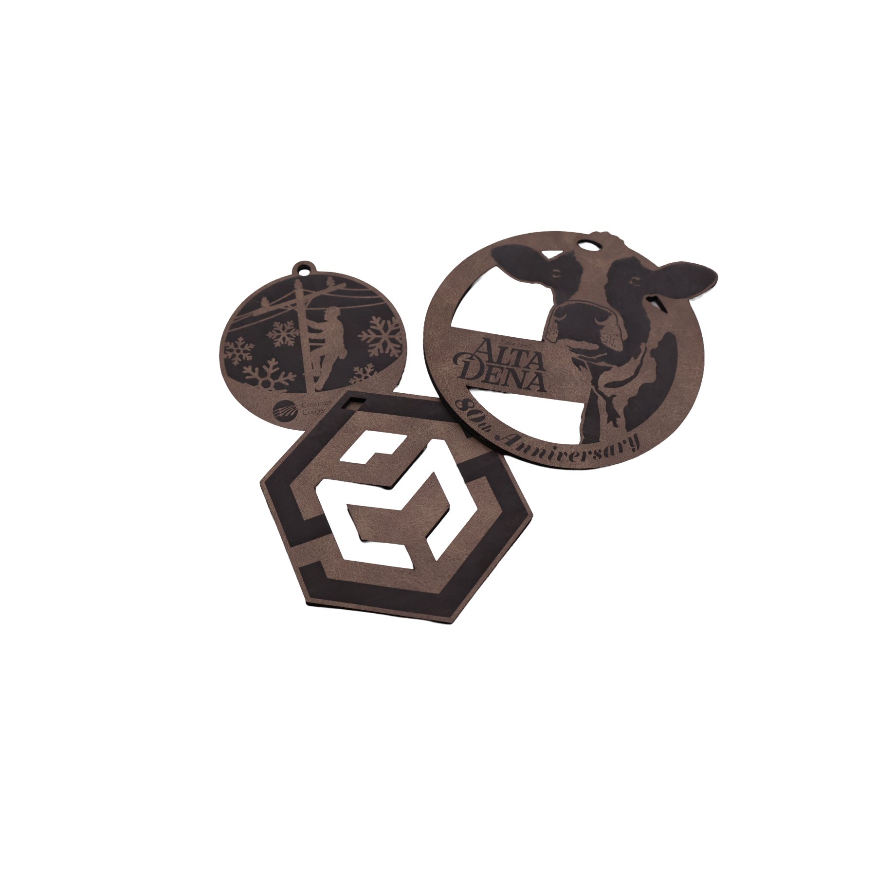 Custom Leatherette Ornament - OLX01