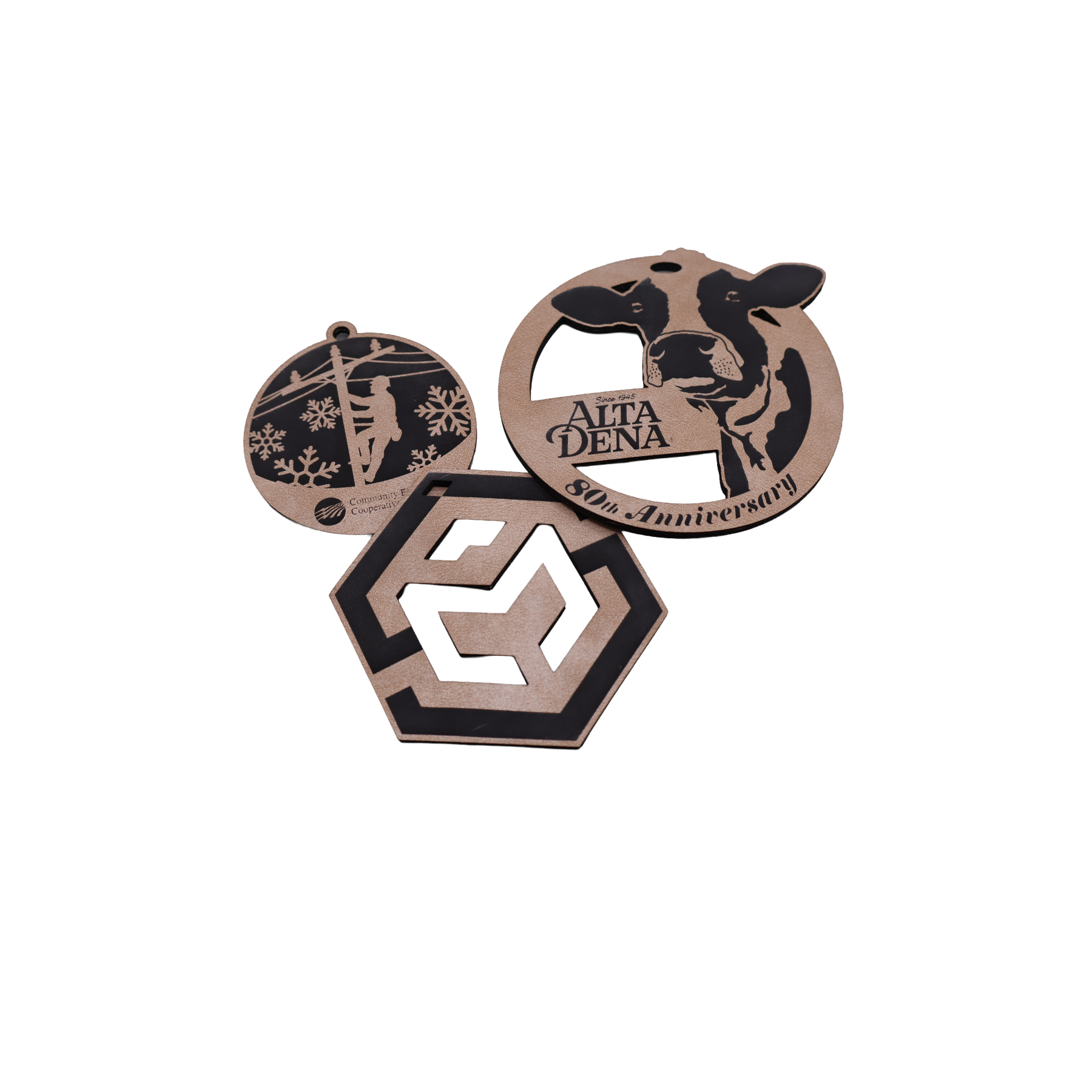 Custom Leatherette Ornament - OLX01