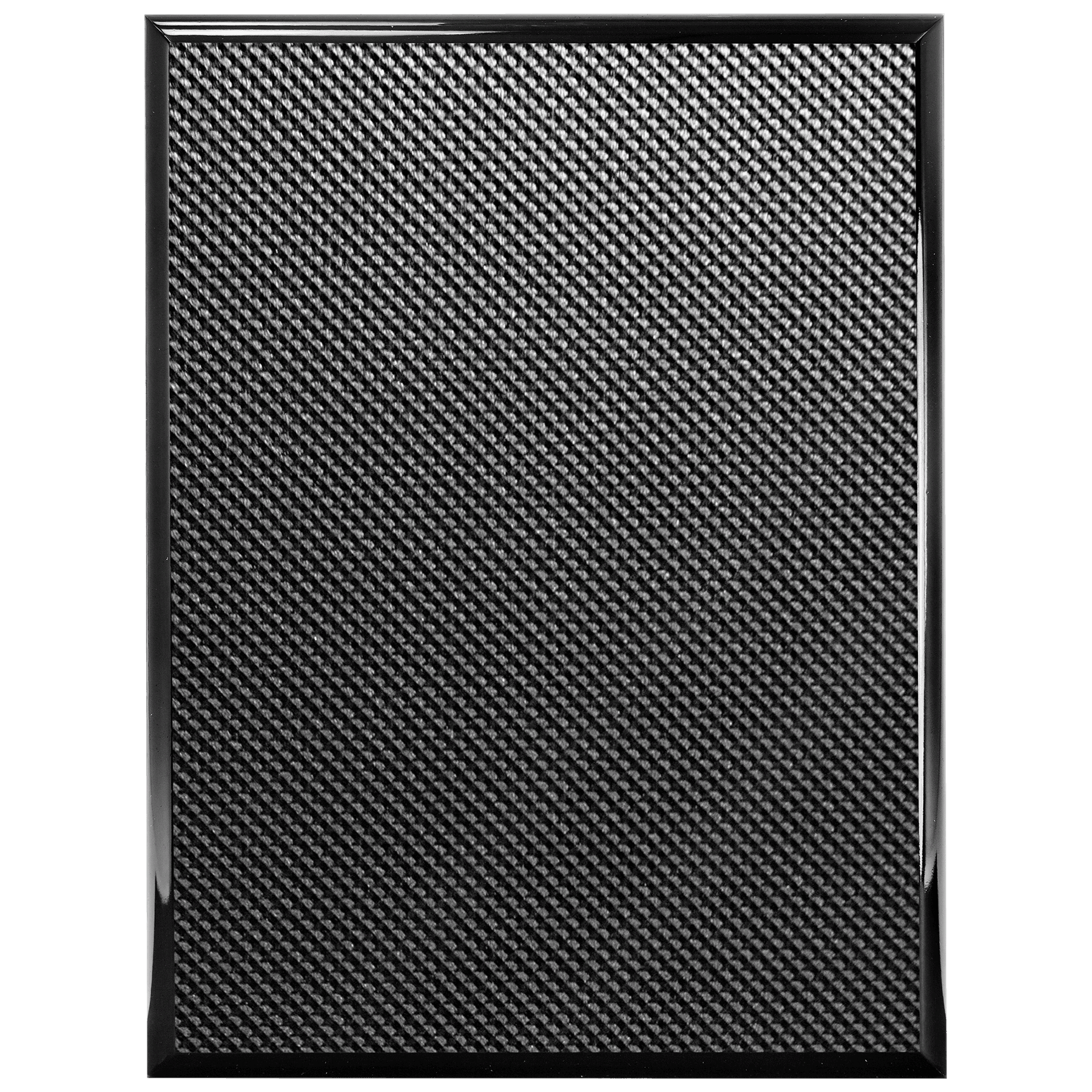 6" x 8" Piano Carbon Fiber Finish Plaque