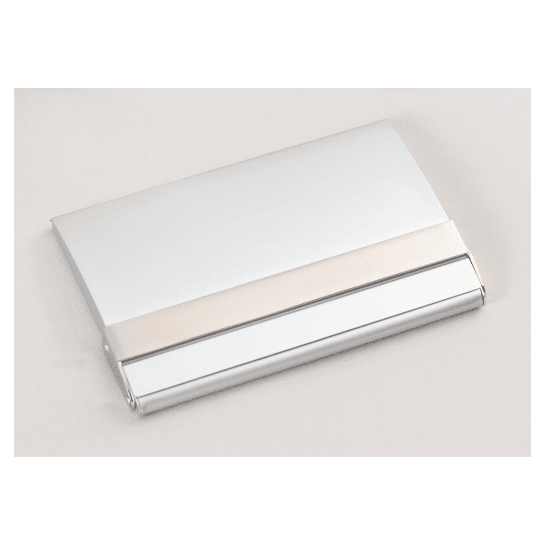 2.5" x 3.75" Matte Silver Business Card Case