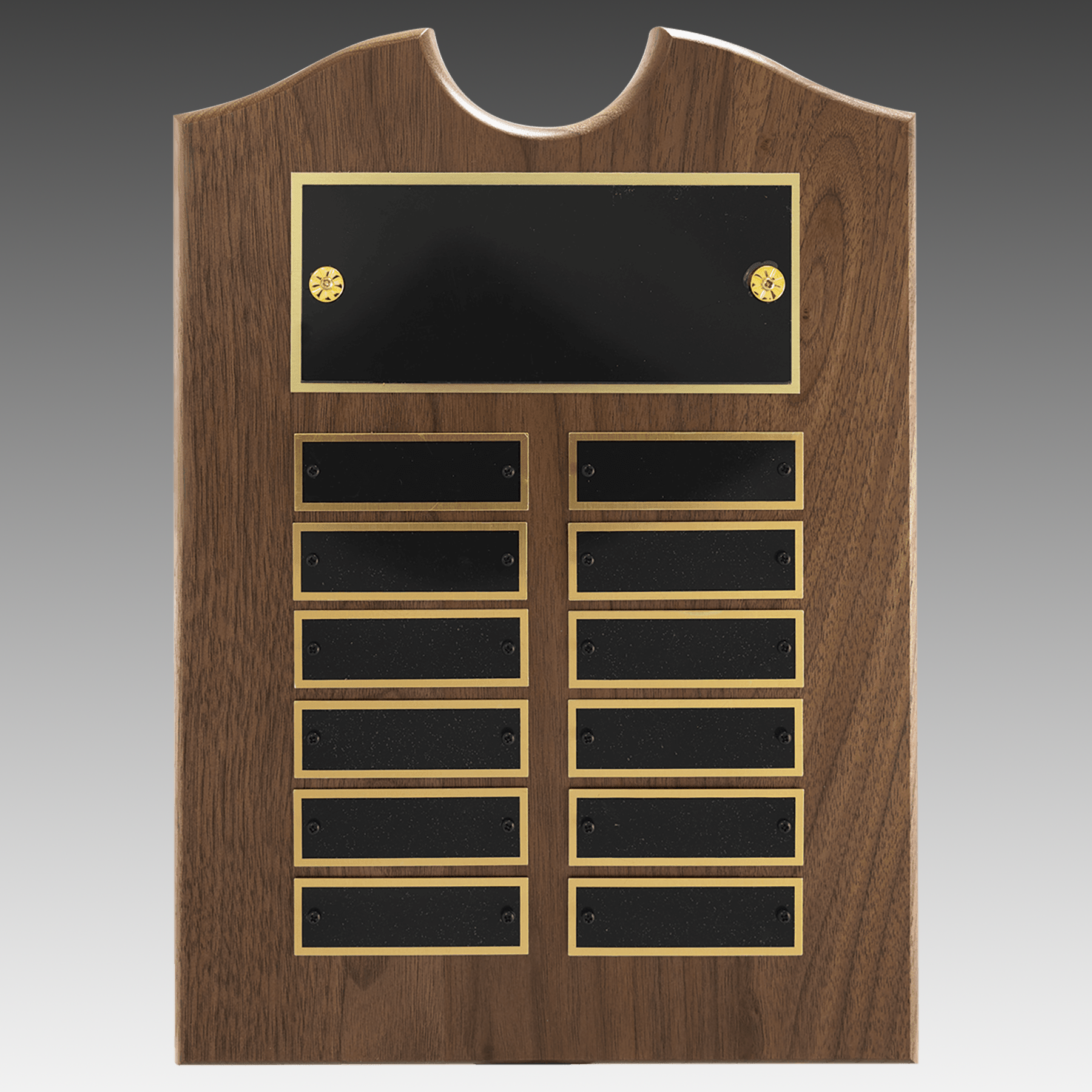 American Walnut Decorative Top Perpetual Plaque - Black - PP12