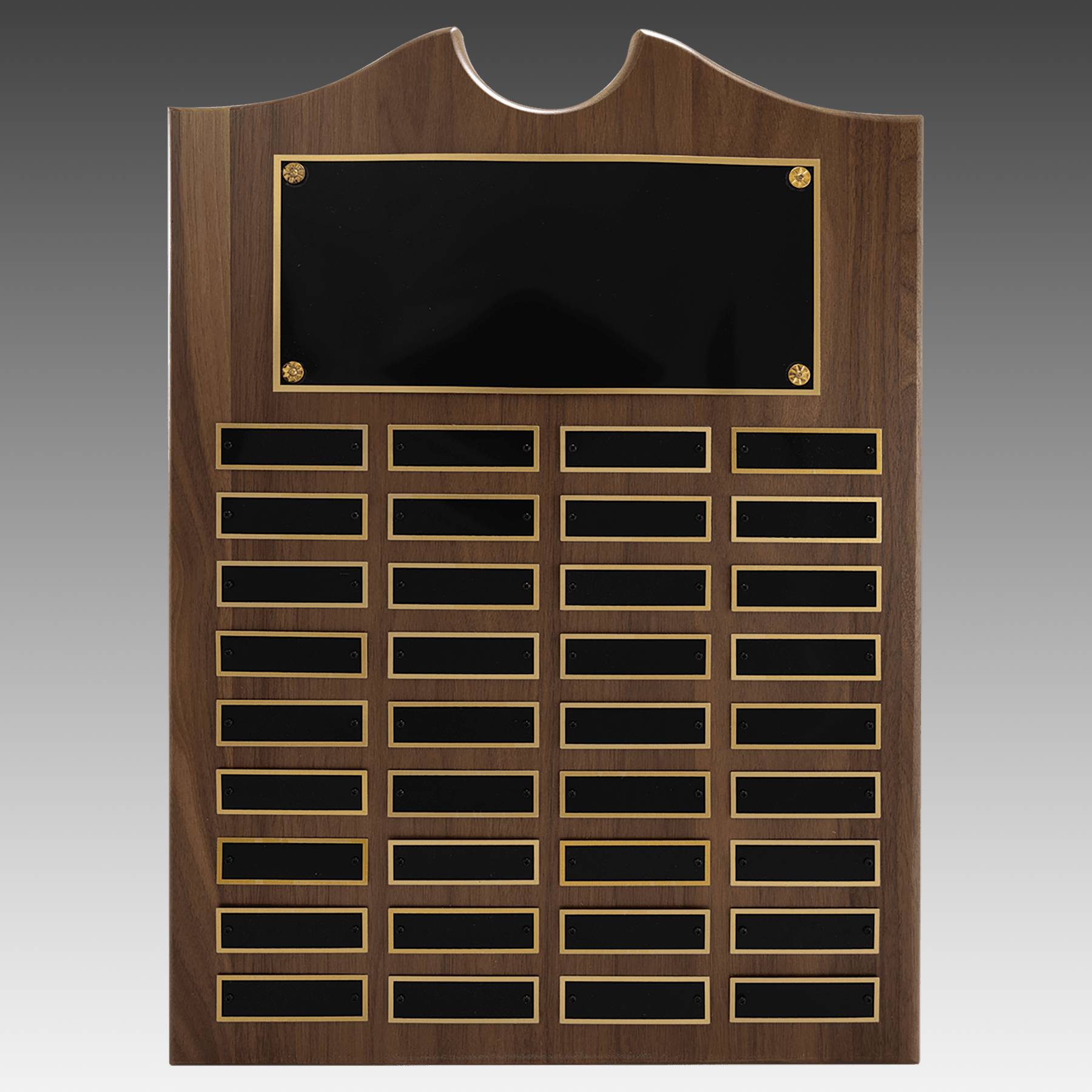 American Walnut Decorative Top Perpetual Plaque - Black - PP12