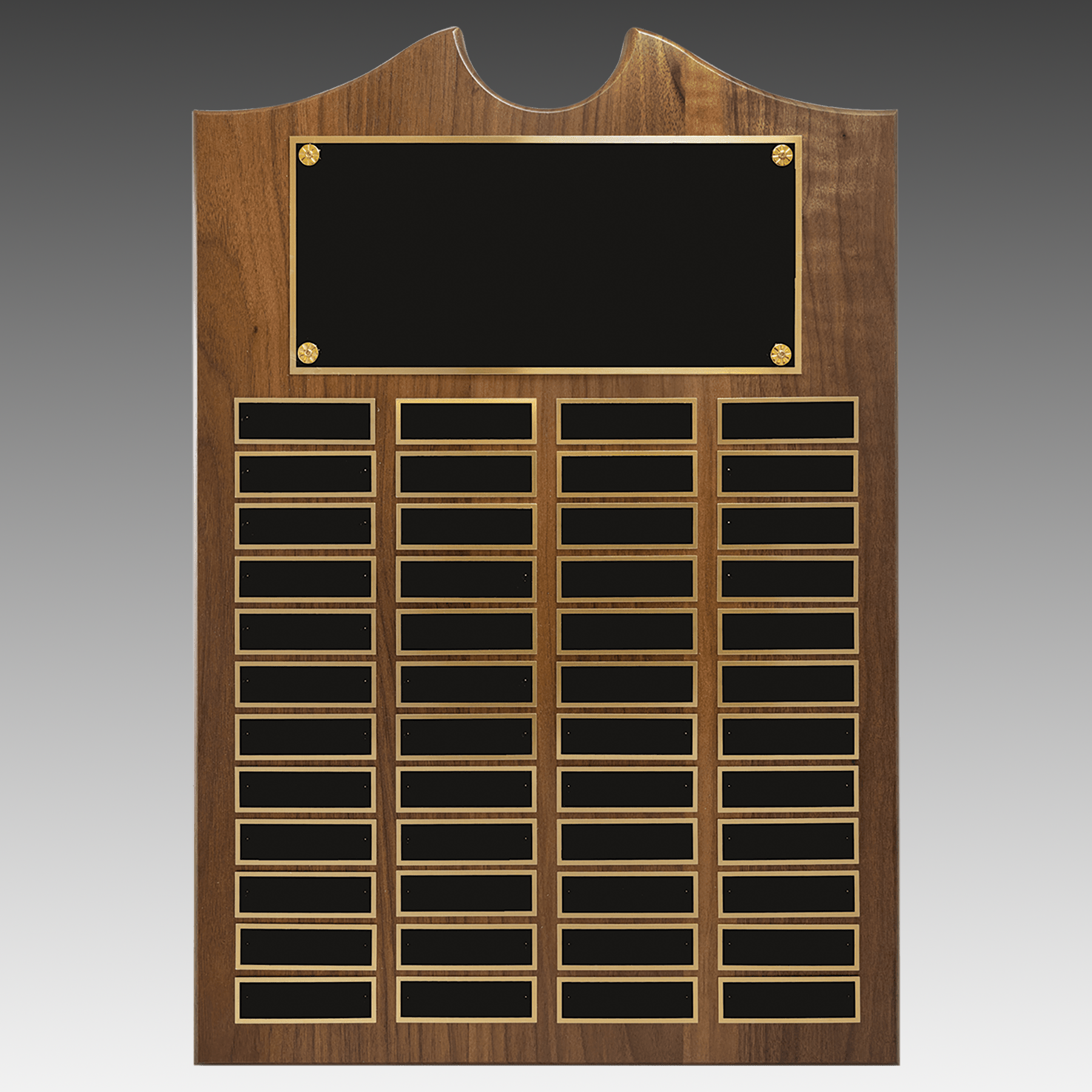 American Walnut Decorative Top Perpetual Plaque - Black - PP12