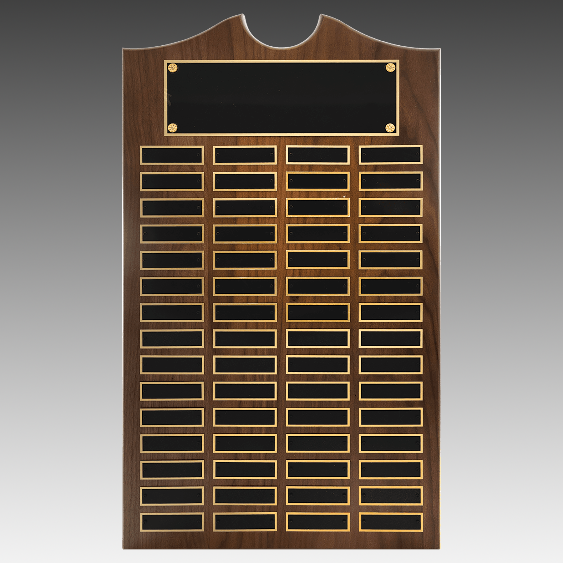 American Walnut Decorative Top Perpetual Plaque - Black - PP12