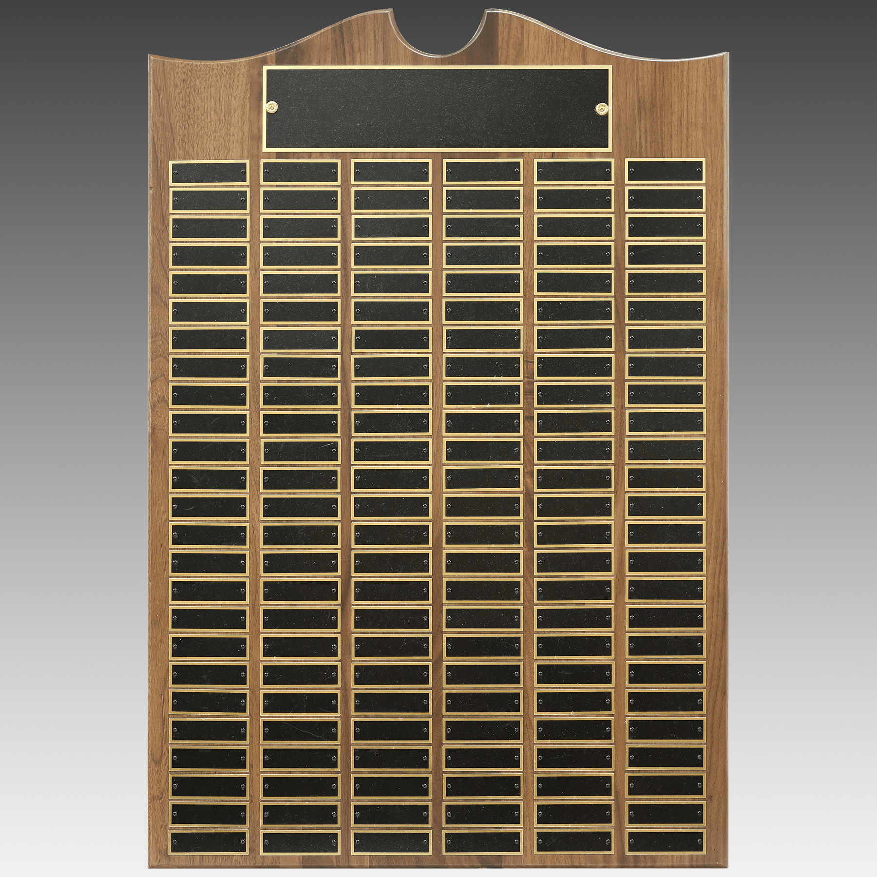 American Walnut Decorative Top Perpetual Plaque - Black - PP12