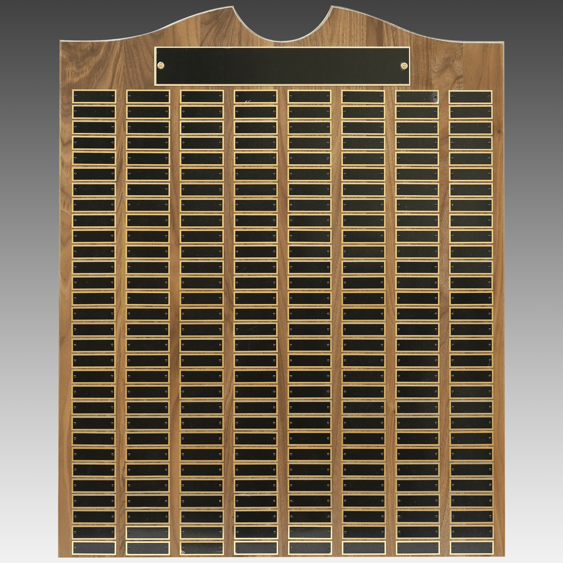 American Walnut Decorative Top Perpetual Plaque - Black - PP12