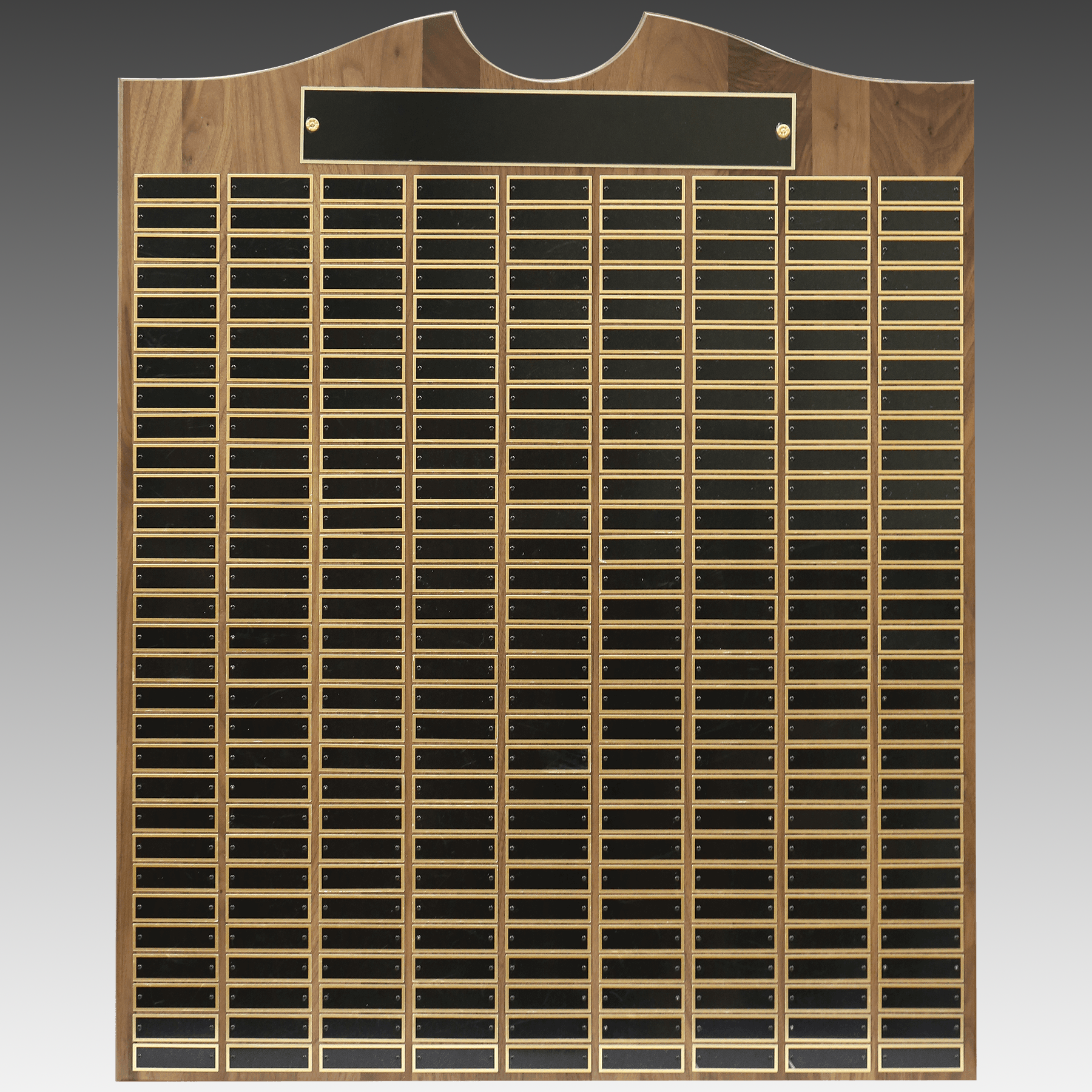 American Walnut Decorative Top Perpetual Plaque - Black - PP12