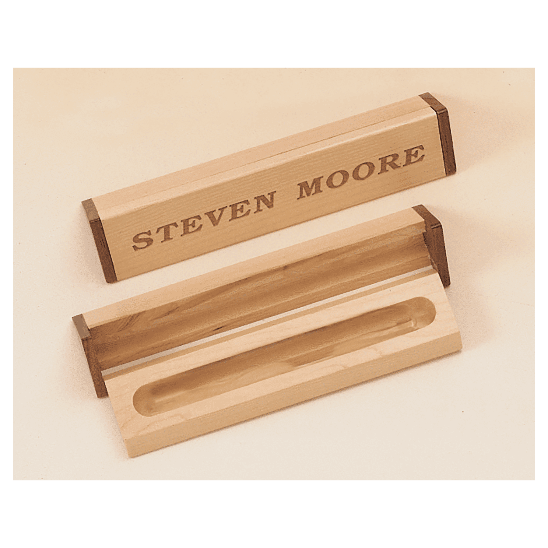 1.5" x 7" Maple and Walnut Pen Case