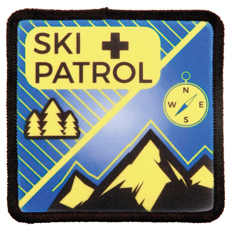 Square Sublimatable Patch with Adhesive & Black Border