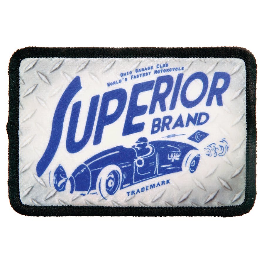 Rectangle Sublimatable Patch with Adhesive & Black Border